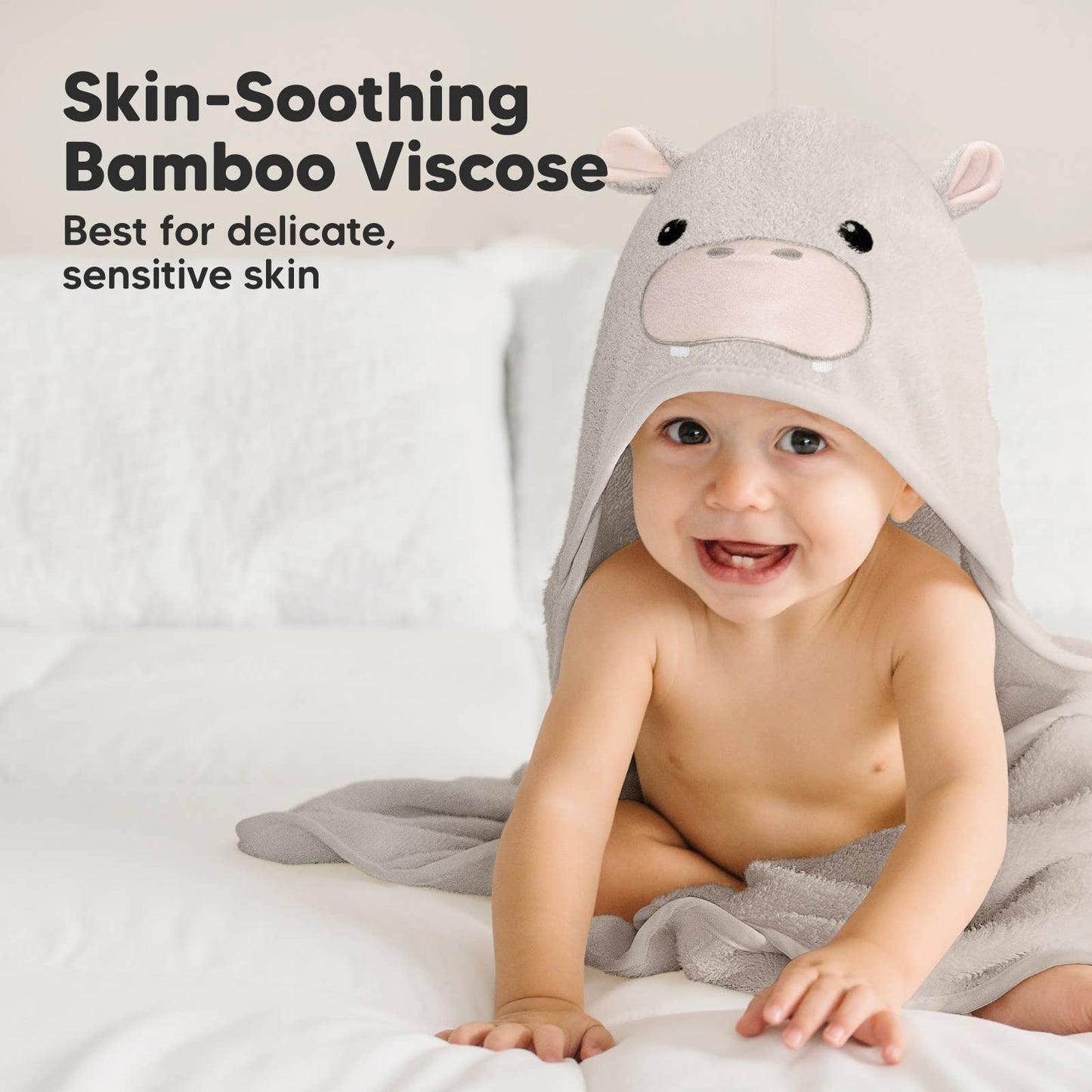 KeaBabies - KeaBabies Cuddle Baby Hooded Towel - All The Things Baby