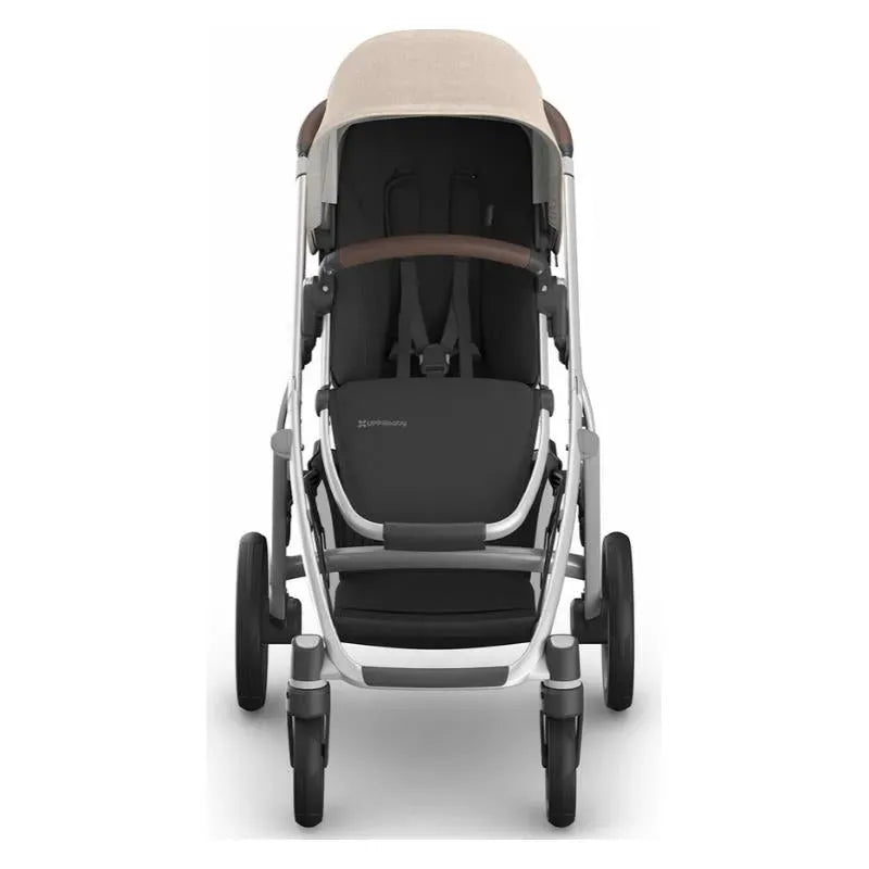 - Vista V3 Stroller, Declan (Oat Mélange/Silver Frame/Chestnut Leather)