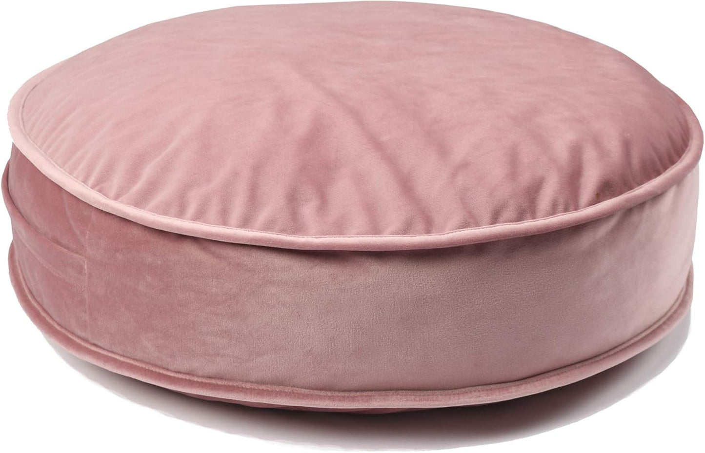 Velvet Floor Pillows round 19.7 In, Dusty Rose