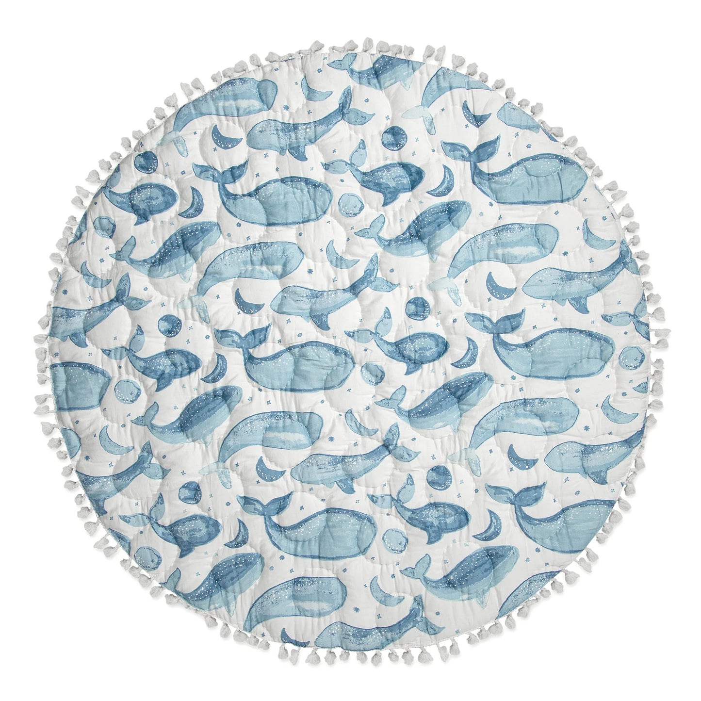 Activity Mat for Boys and Girls, Whale Print, 40" X 40"