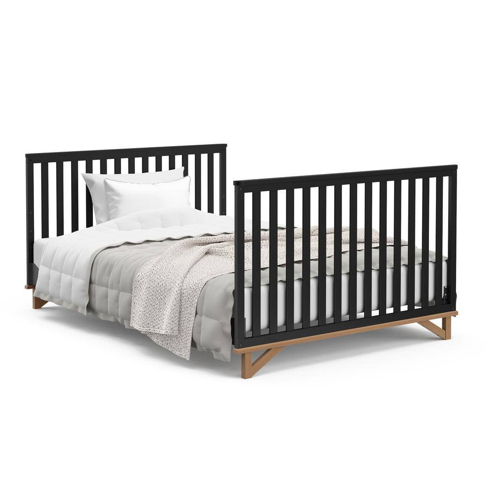 Santa Monica Black with Vintage Driftwood 5-In-1 Convertible Crib