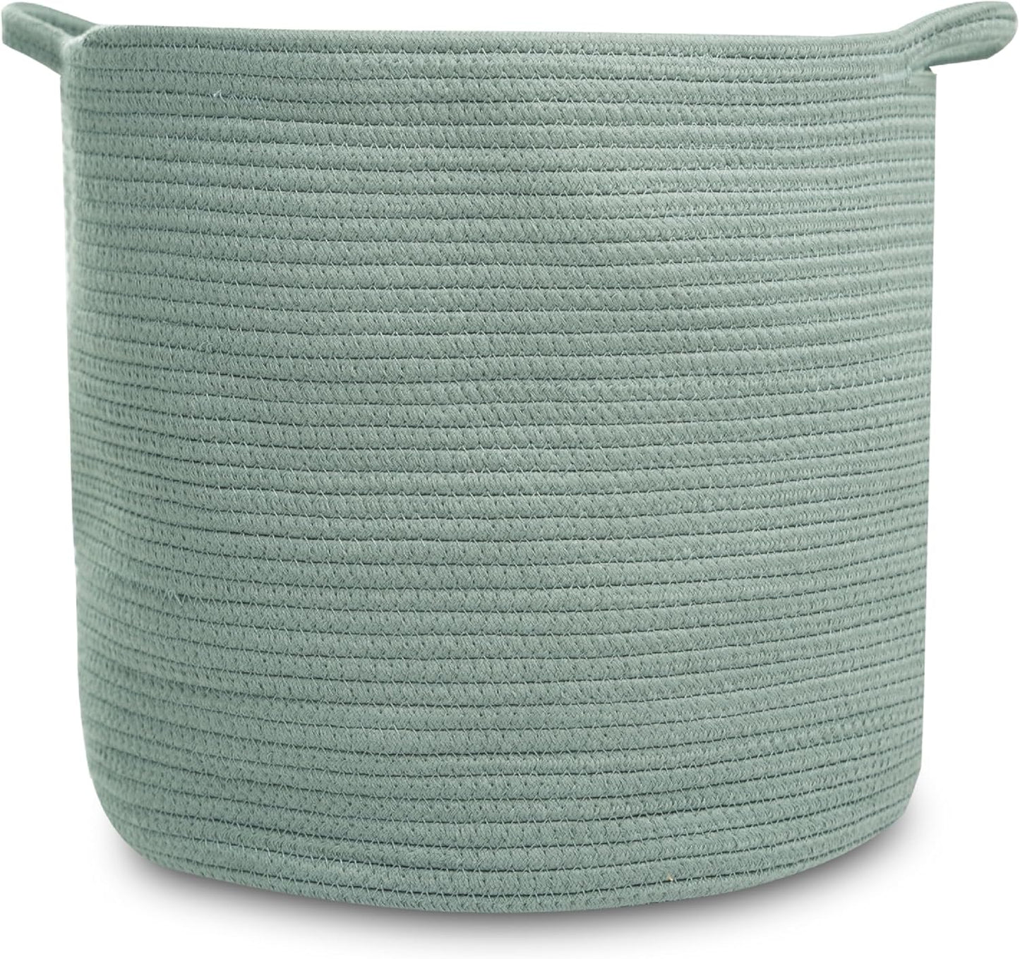 Large Woven Storage Basket (15" X 15" X 14") - Baby & Toy Organizer
