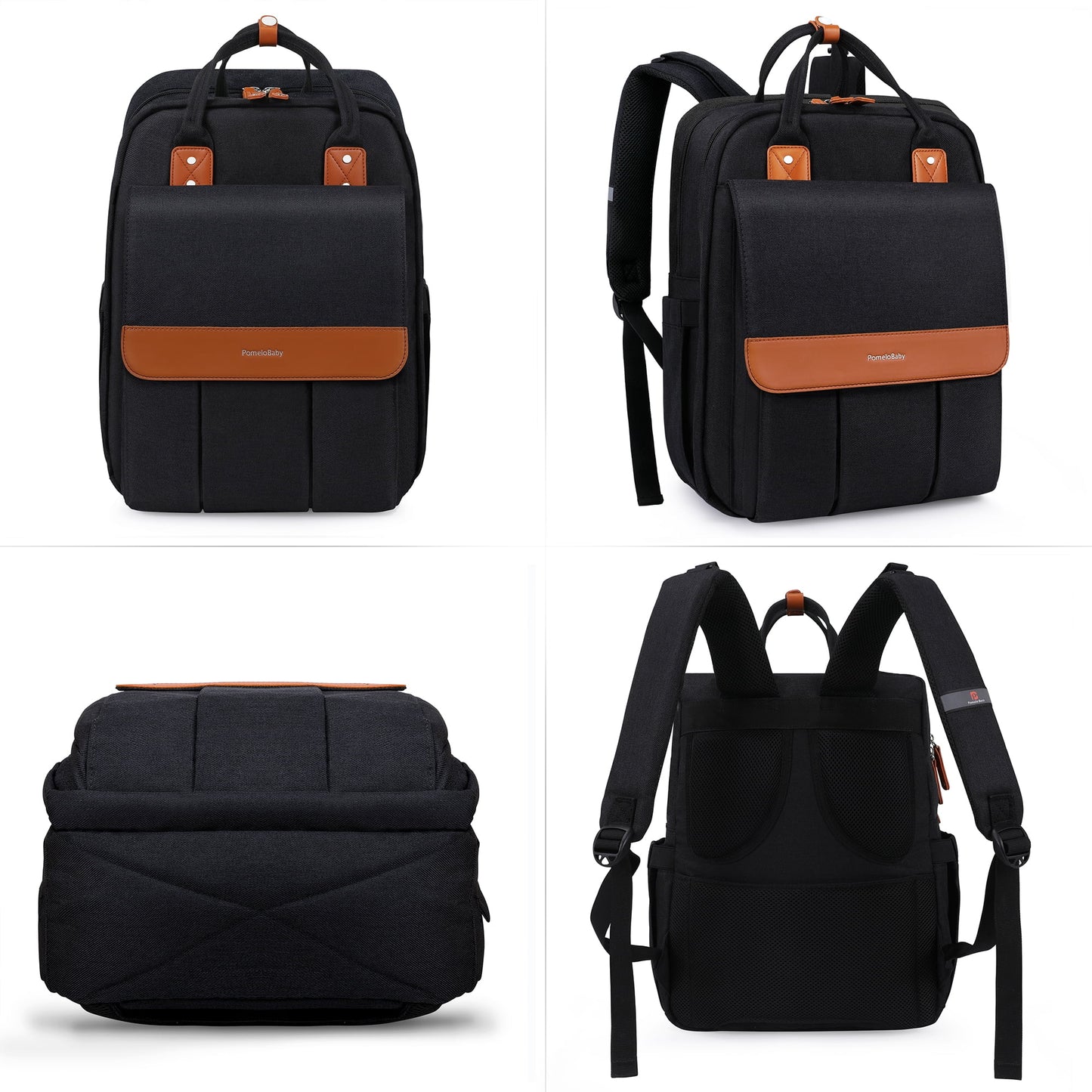 Diaper Bag Backpack Large Unisex Baby Changing Bag with Multiple Pockets, Stroller Straps and Changing Pad