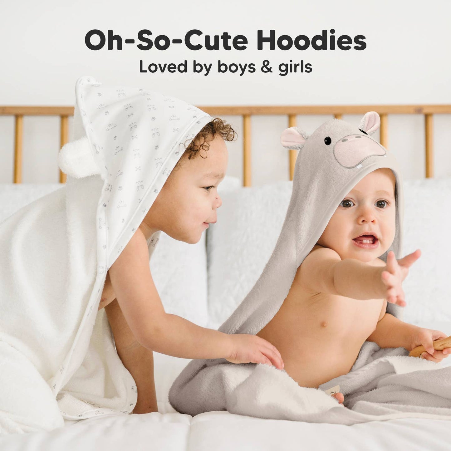 KeaBabies - KeaBabies Cuddle Baby Hooded Towel - All The Things Baby