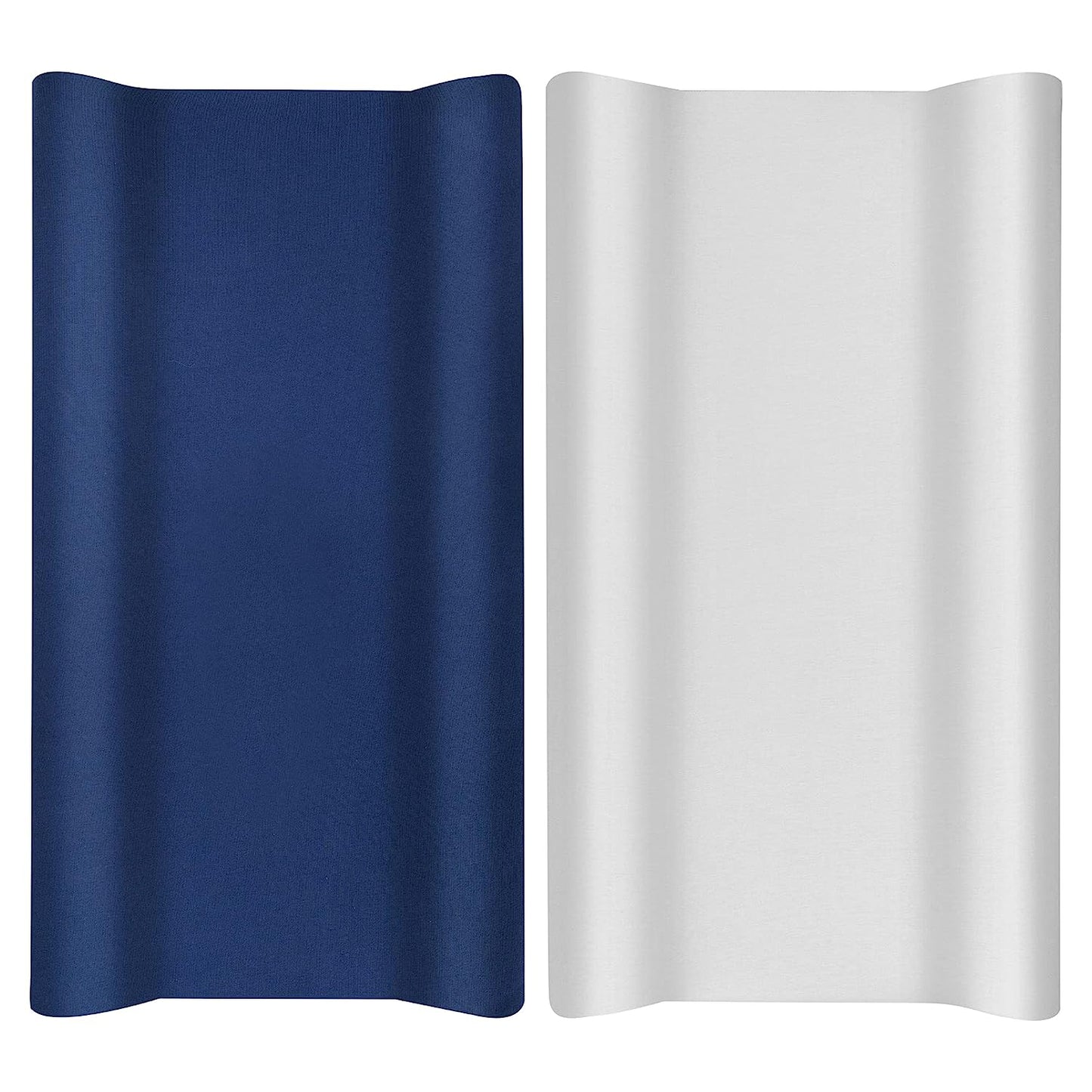 Changing Pad Cover Set in Soft Jersey Material - Fits 32"/34''X16 Contoured Pad for Babies, Navy Blue & Lt Gray