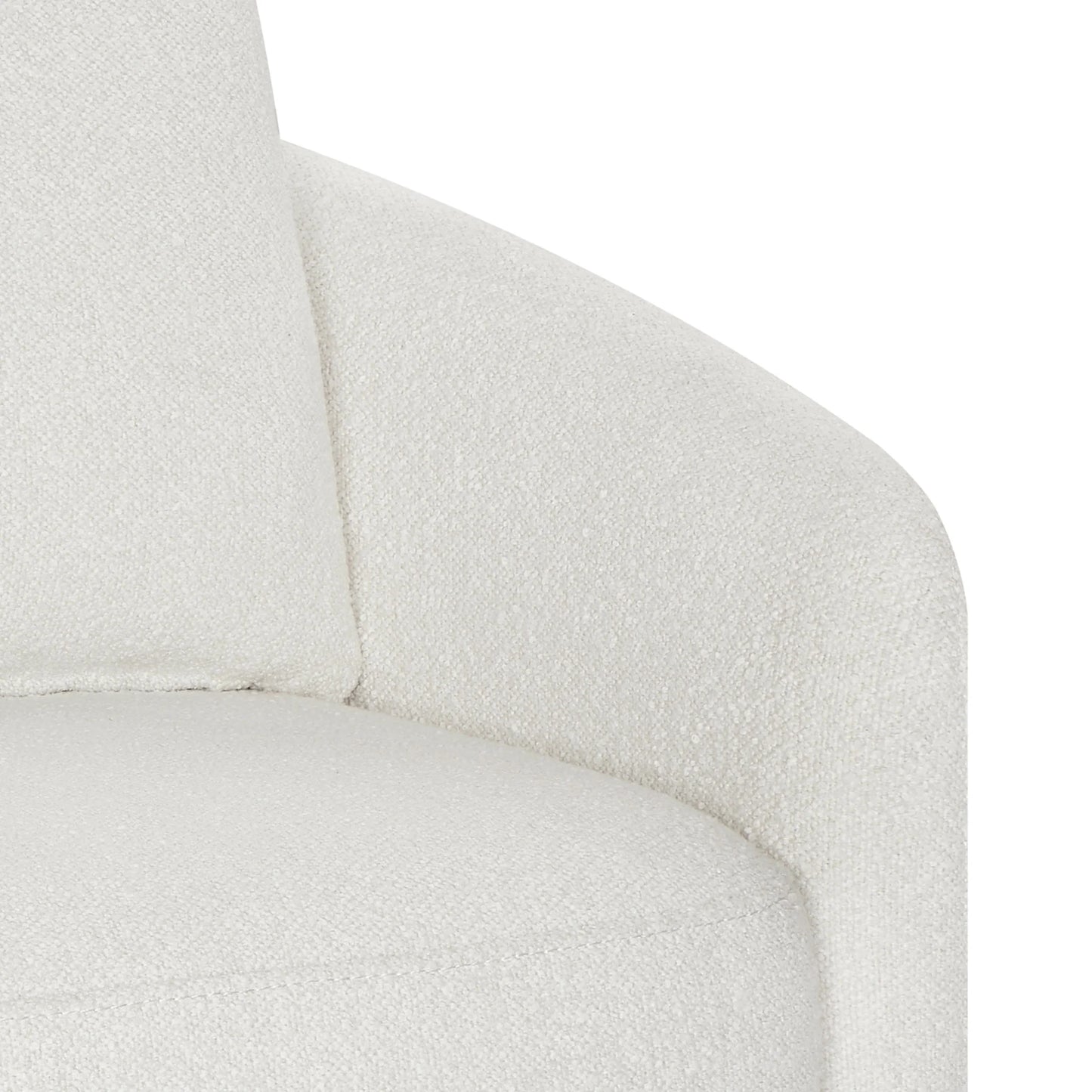 Drew Kids Accent Chair by Drew Barrymore, Cream Bouclé Fabric