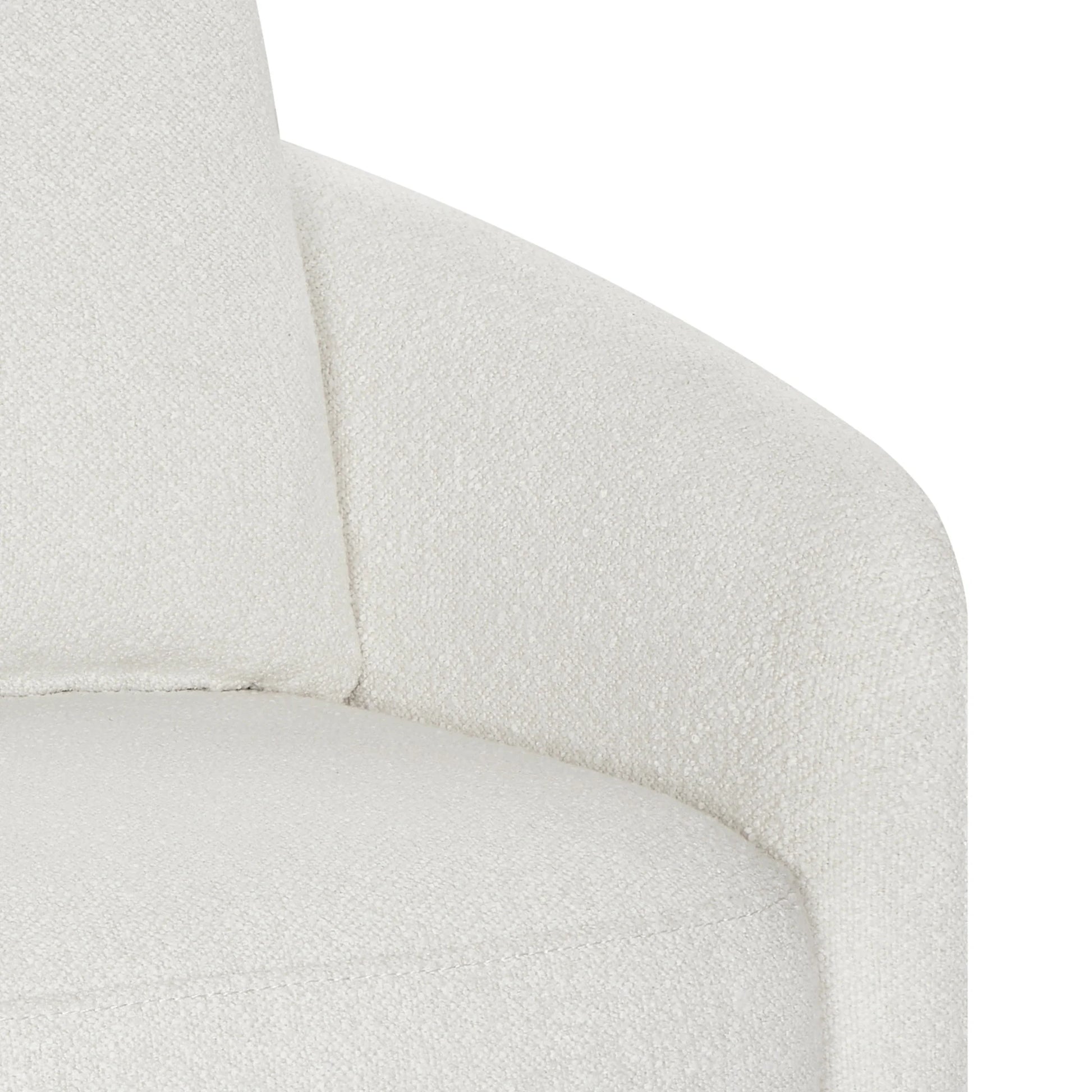 Drew Kids Accent Chair by Drew Barrymore, Cream Bouclé Fabric