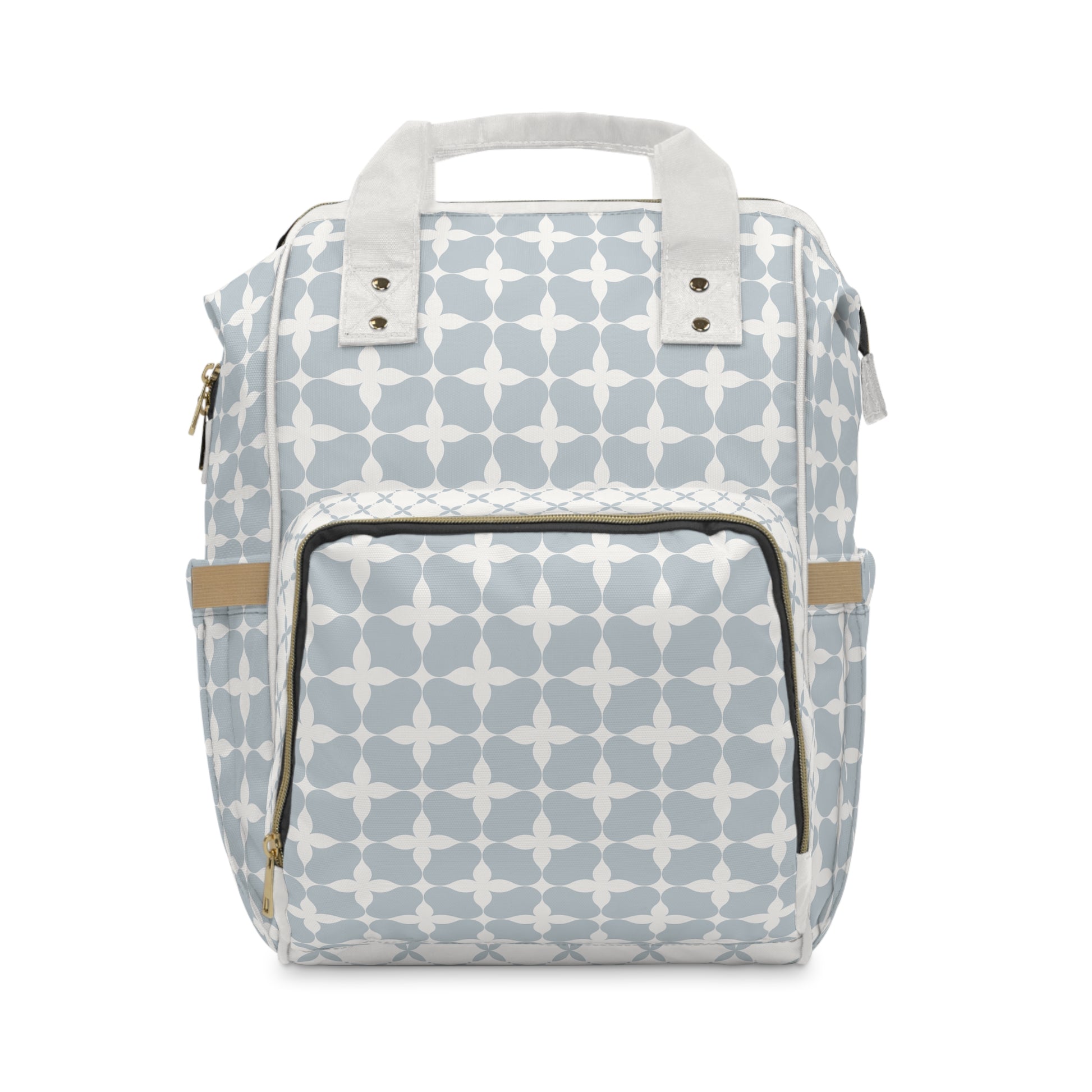 Diaper Bag Backpack- Blue Cream Geo - All The Things Baby