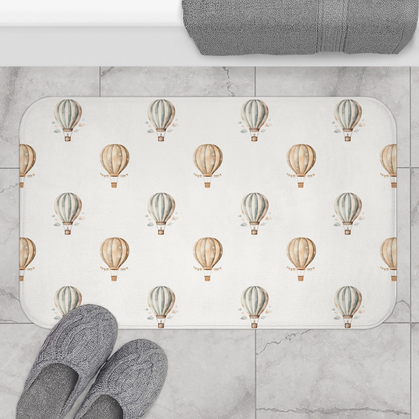 Bath Mat Hot Air Balloons - All The Things Baby
