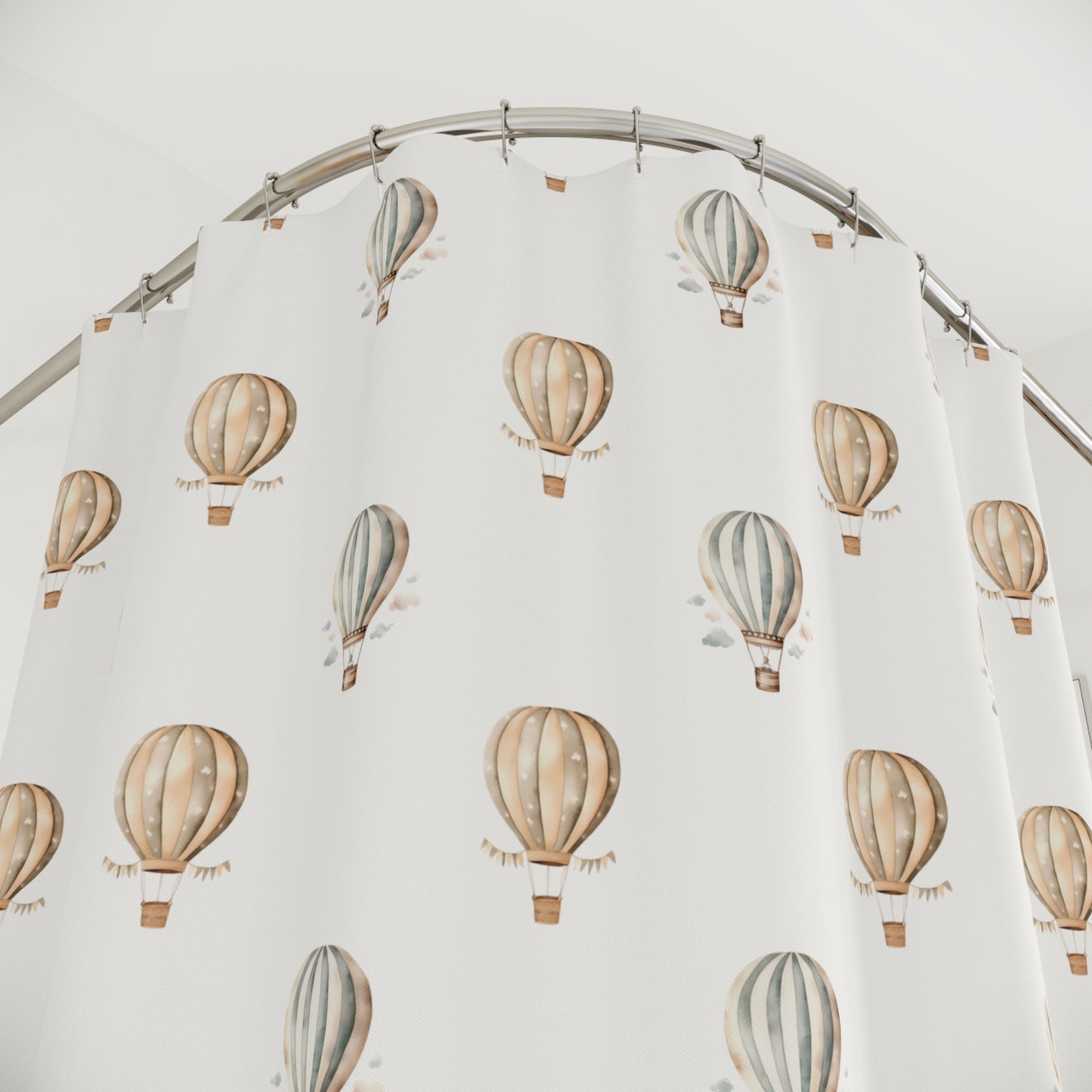 Shower Curtains Neutral Hot Air Balloons