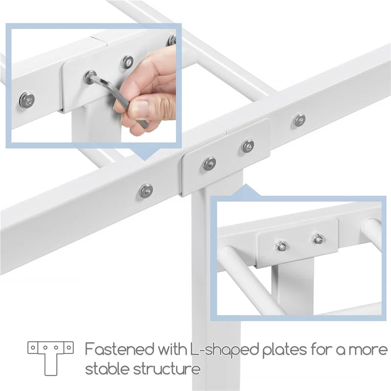 Valor Bed Frames Metal Platform Bed with Headboard