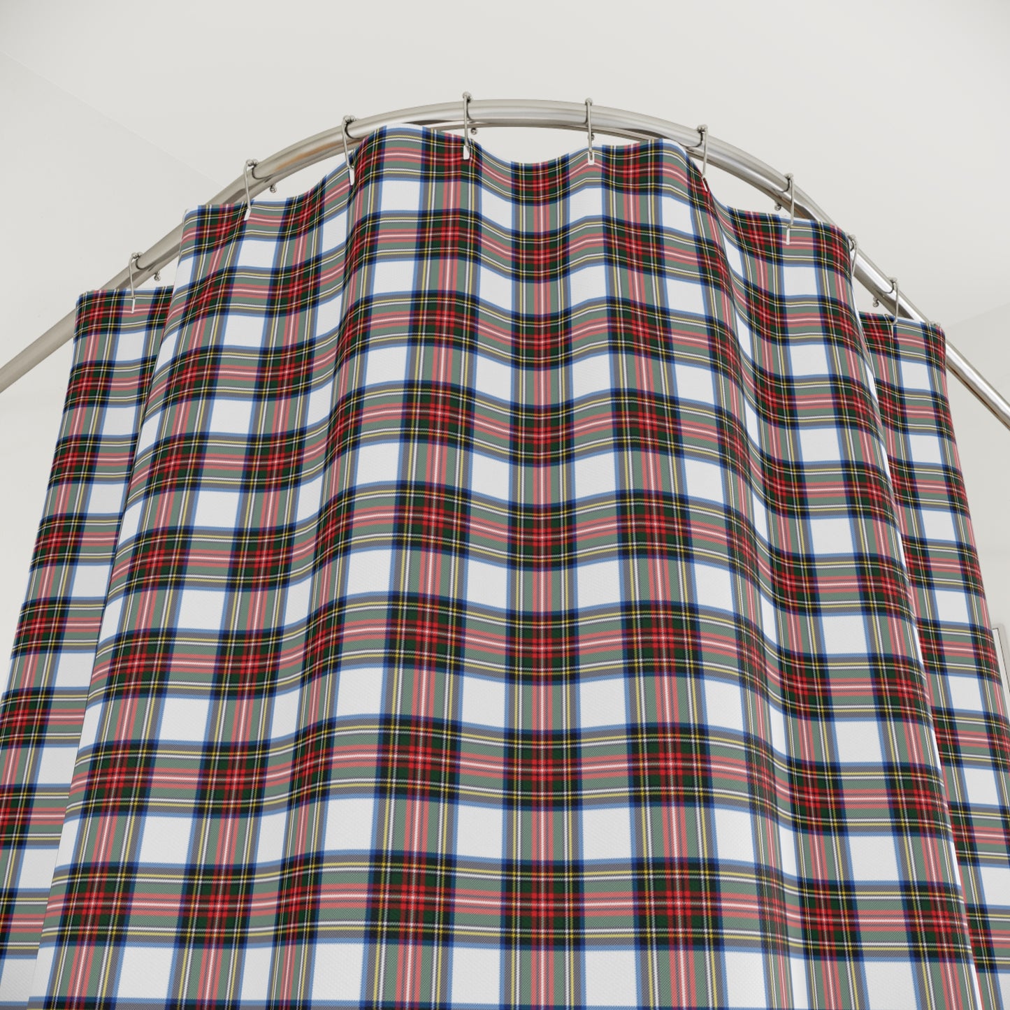Holiday Tartan Plaid Shower Curtain - All The Things Baby