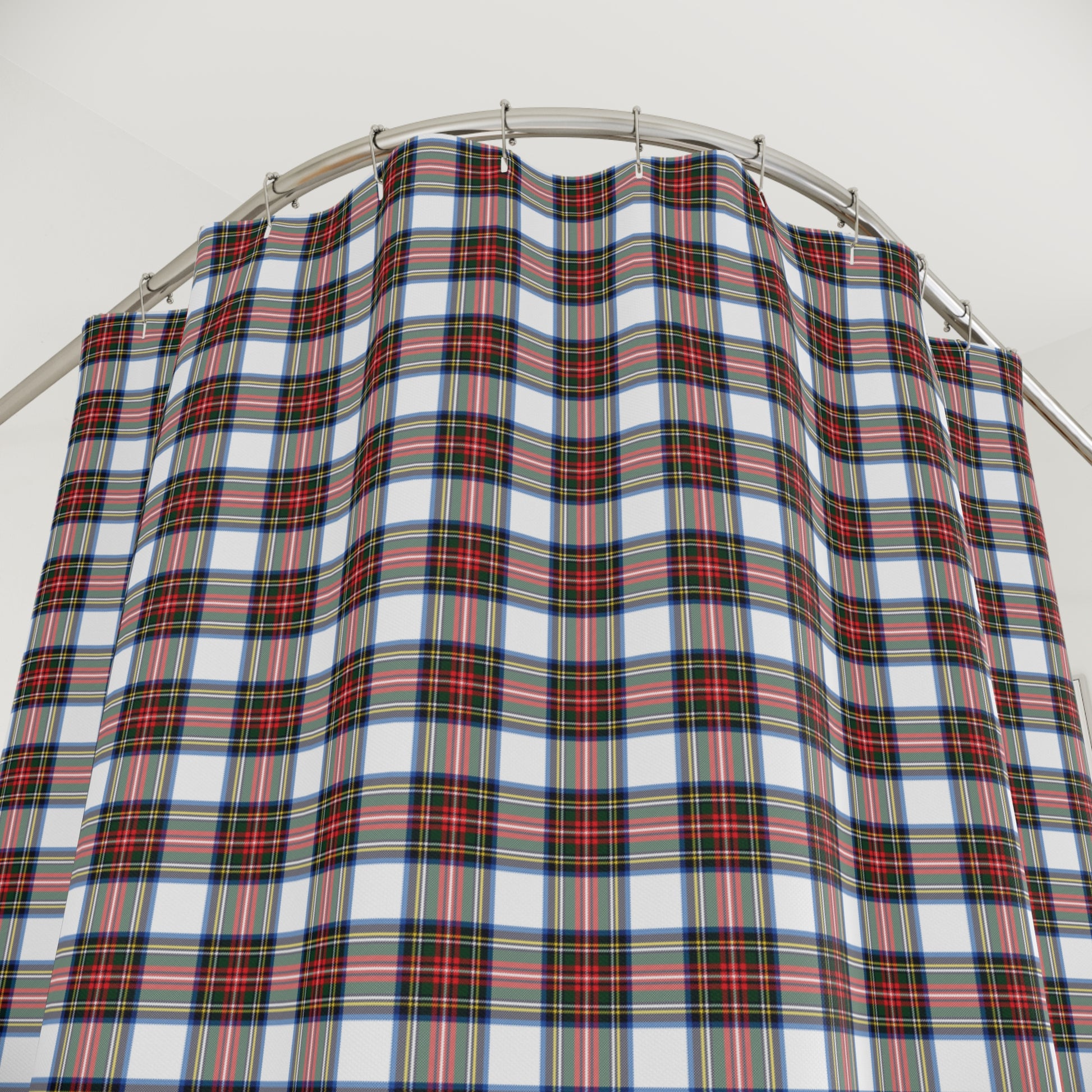 Holiday Tartan Plaid Shower Curtain - All The Things Baby