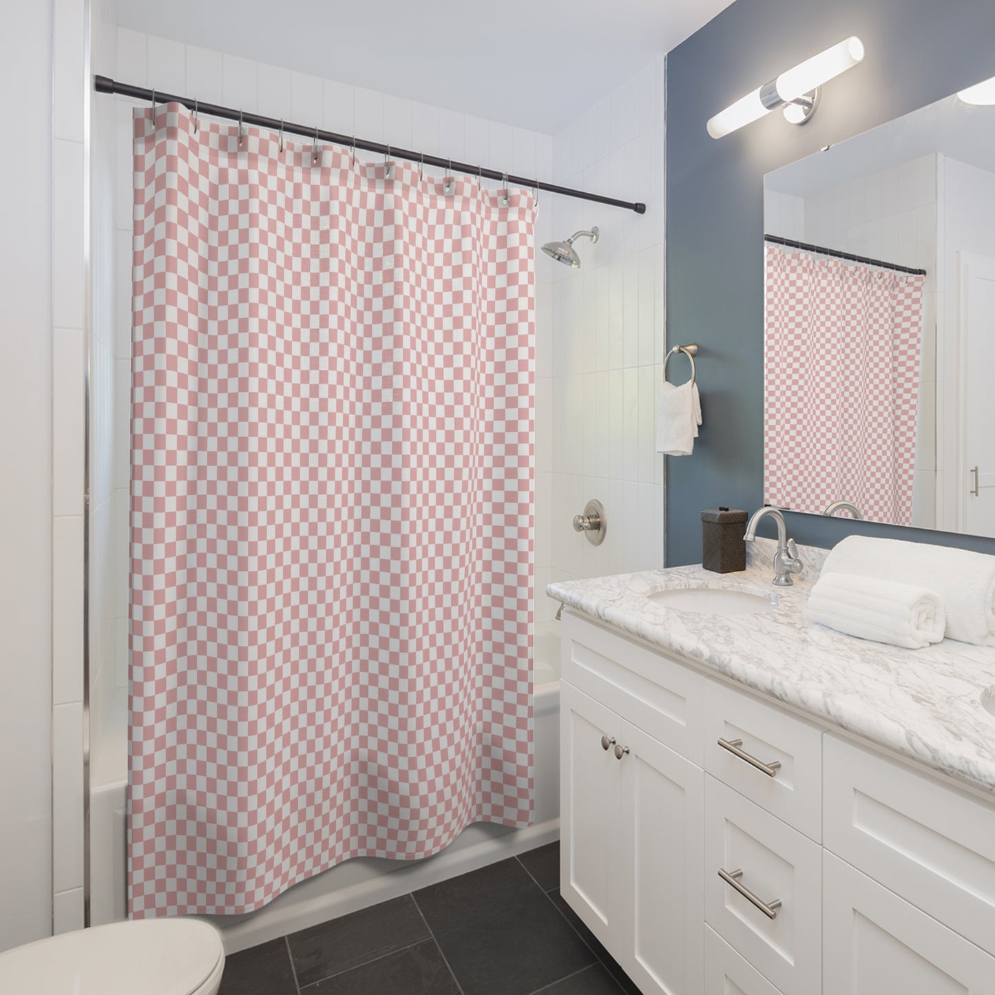 Checkerboard Shower Curtain