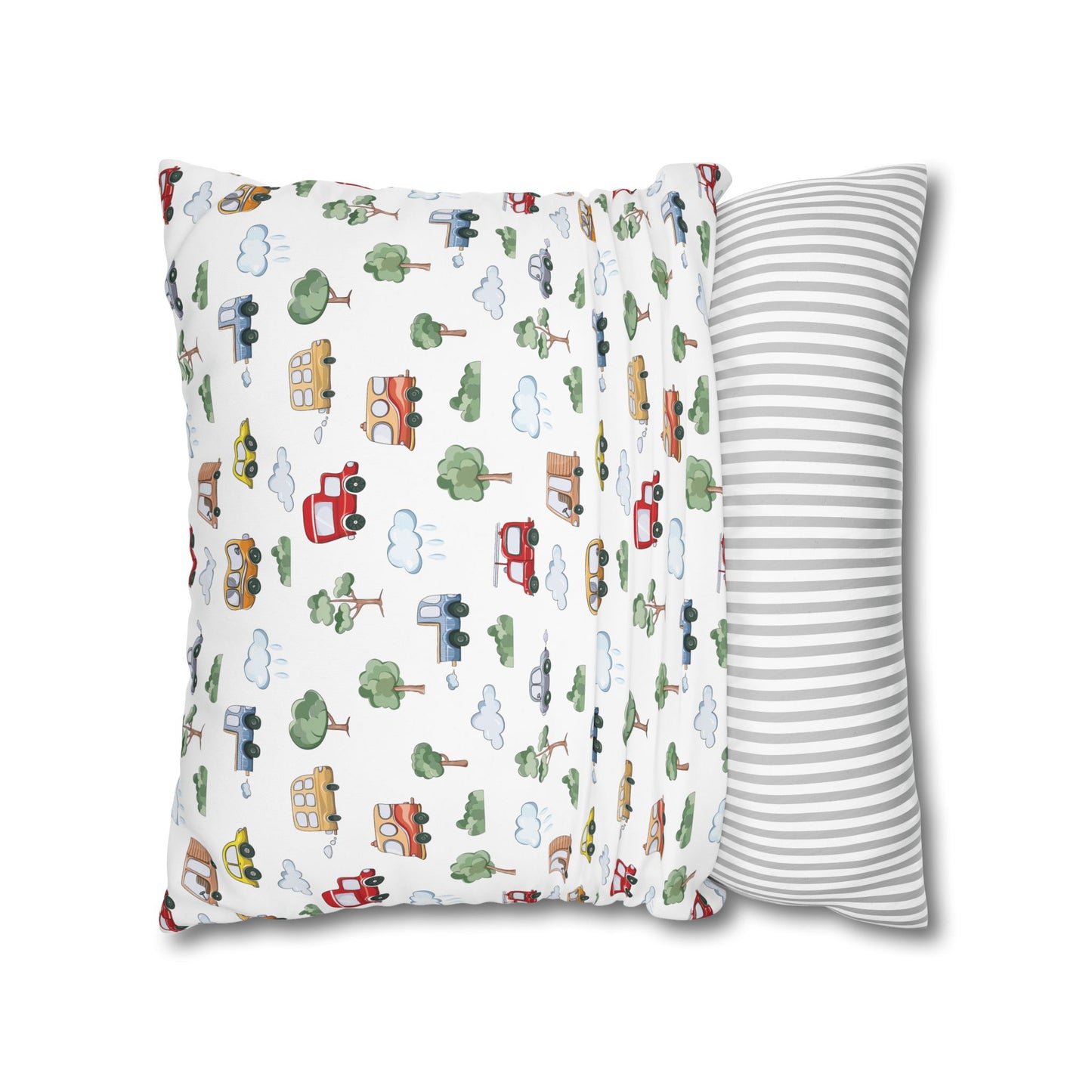 Throw Pillowcase Boy's Cute Cars
