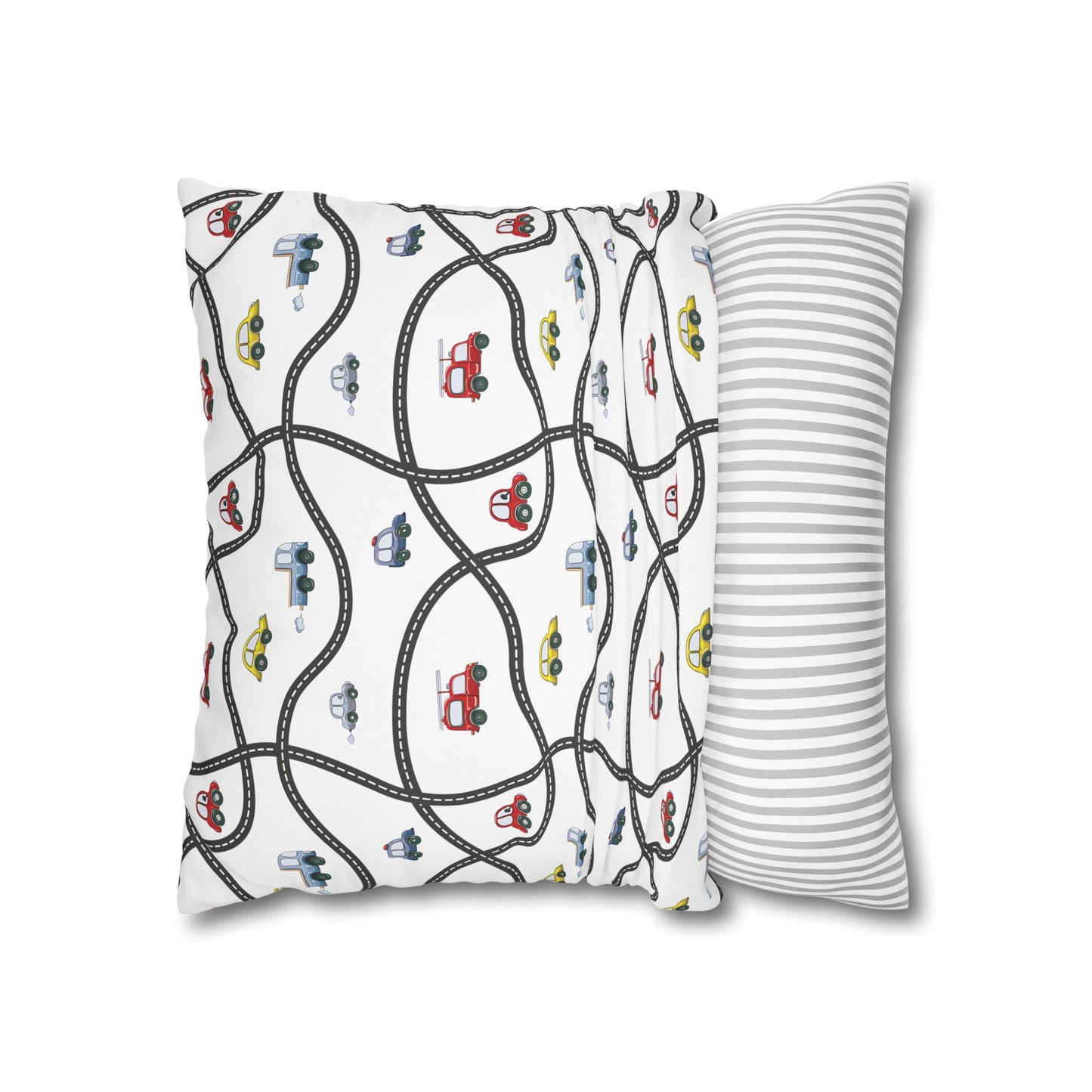 Throw Pillowcase Boy's Cute Cars