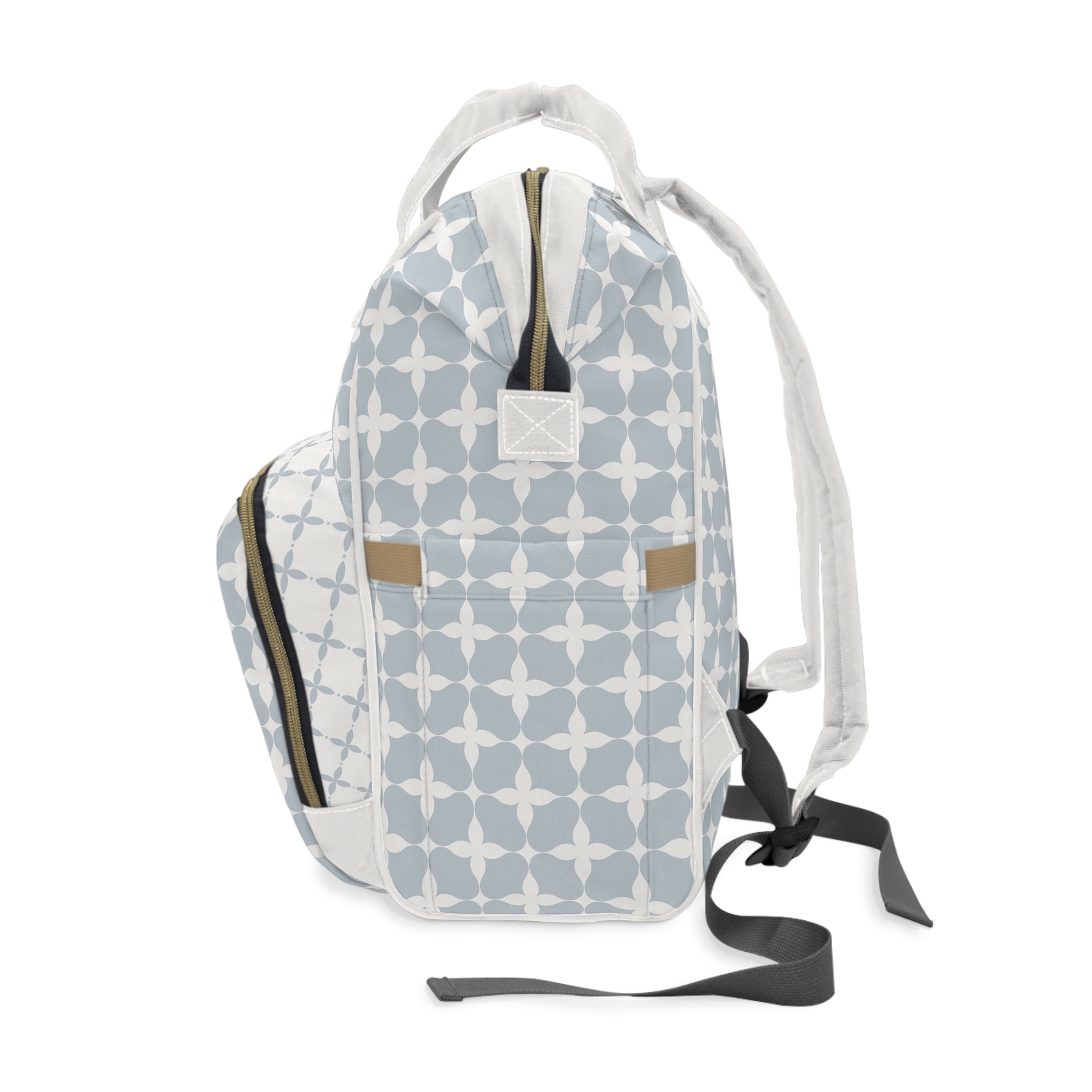 Diaper Bag Backpack- Blue Cream Geo - All The Things Baby
