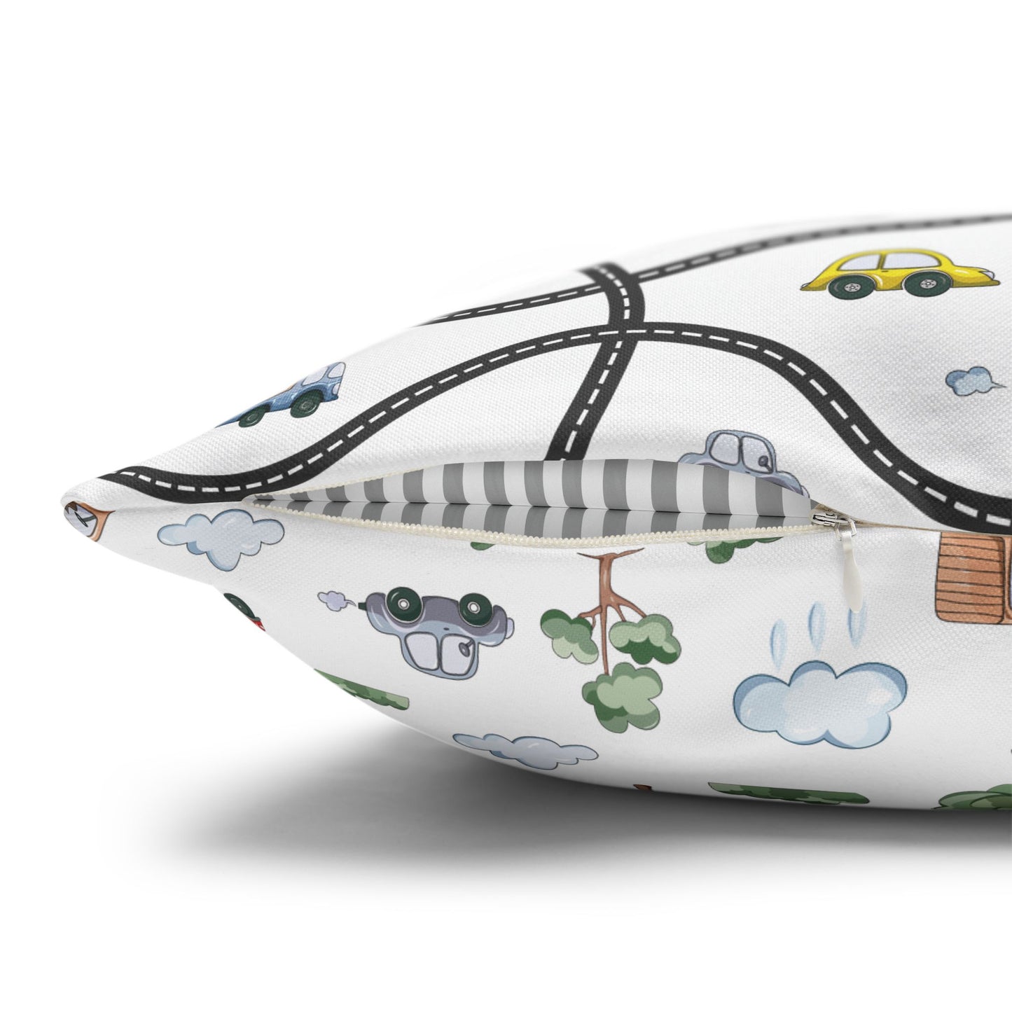 Throw Pillowcase Boy's Cute Cars