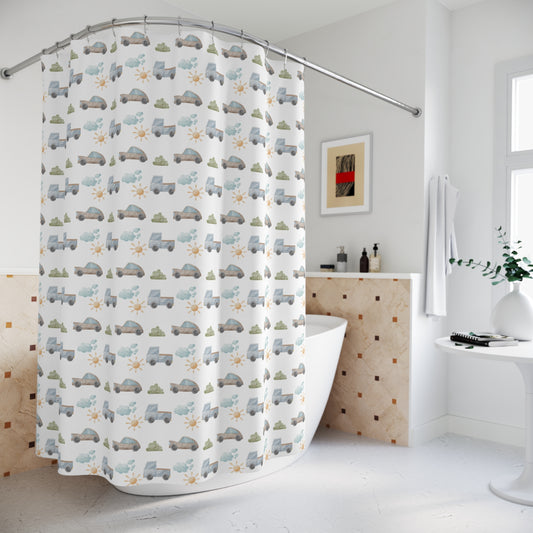 Children's Shower Curtain Things That Go