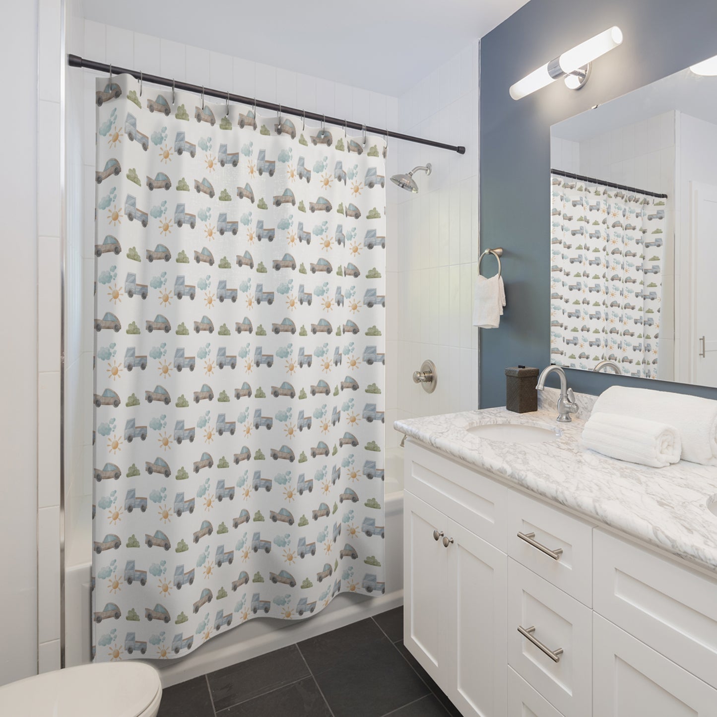 Children's Shower Curtain Things That Go