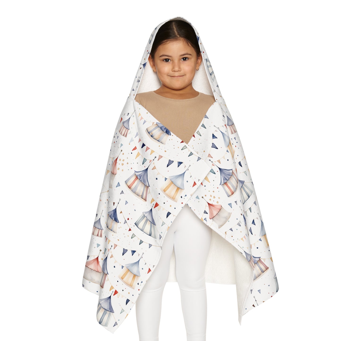 Child's Hooded Towel - Circus Tents