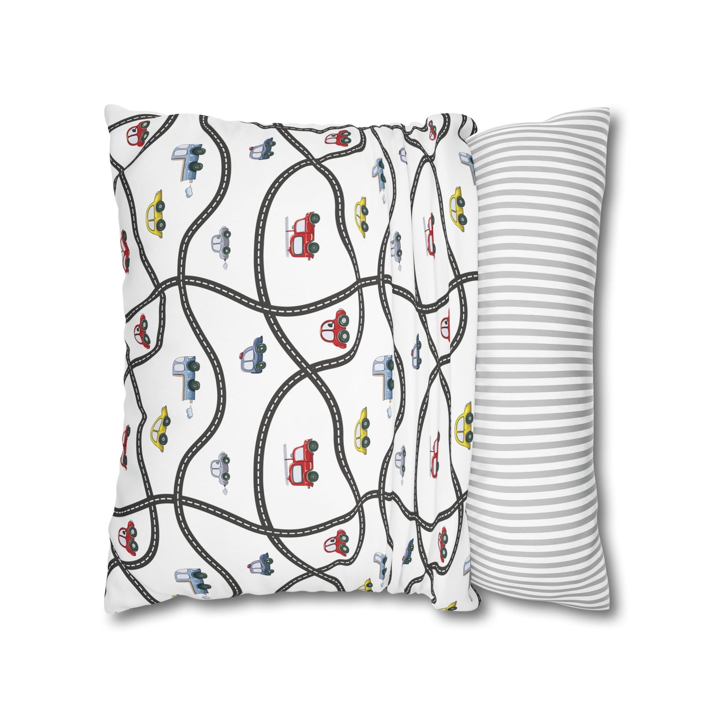 Throw Pillowcase Boy's Cute Cars