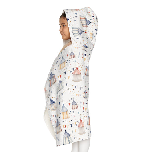 Child's Hooded Towel - Circus Tents