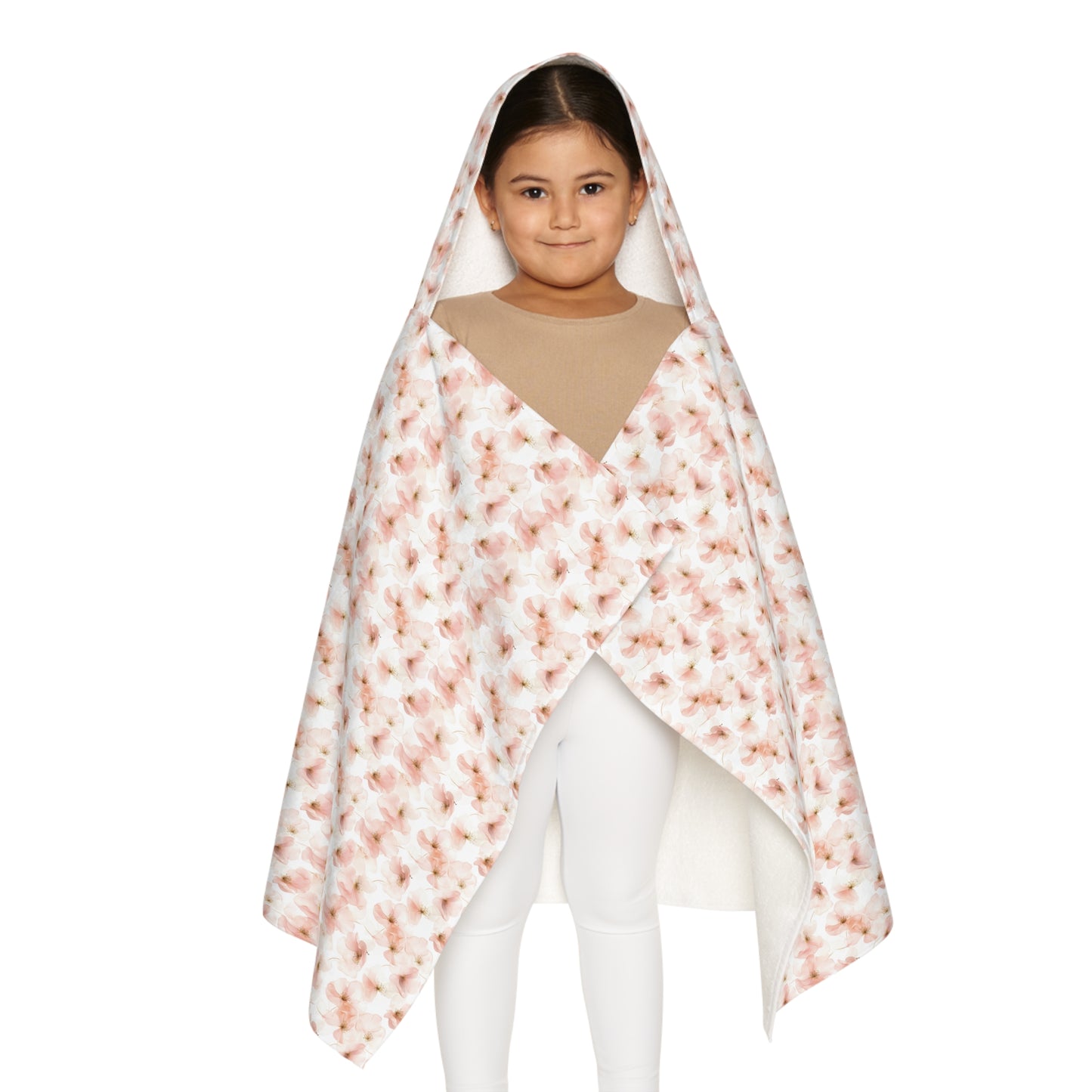 Child Hooded Towel - Pink Floral