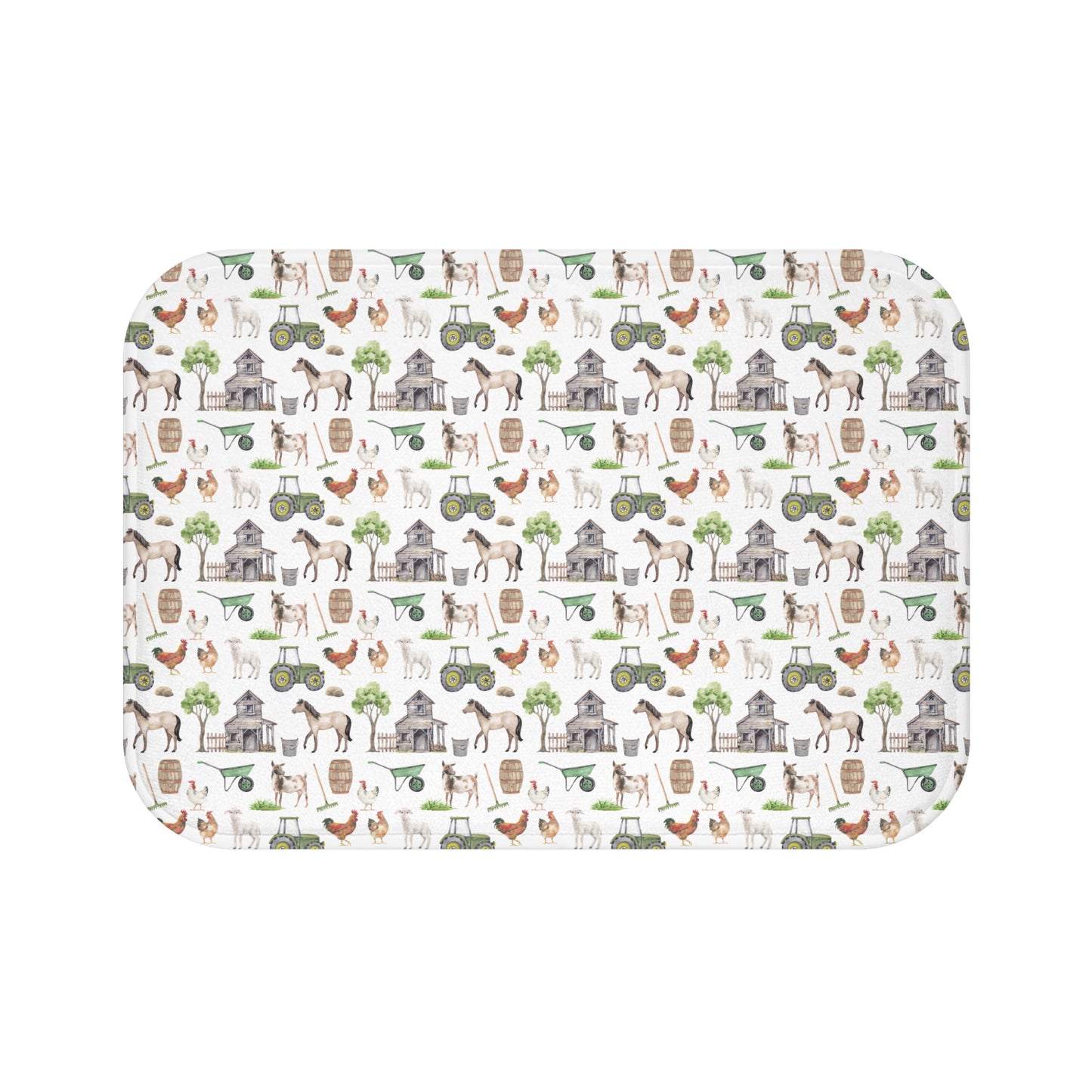 Children's Bath Mat - Farm Life