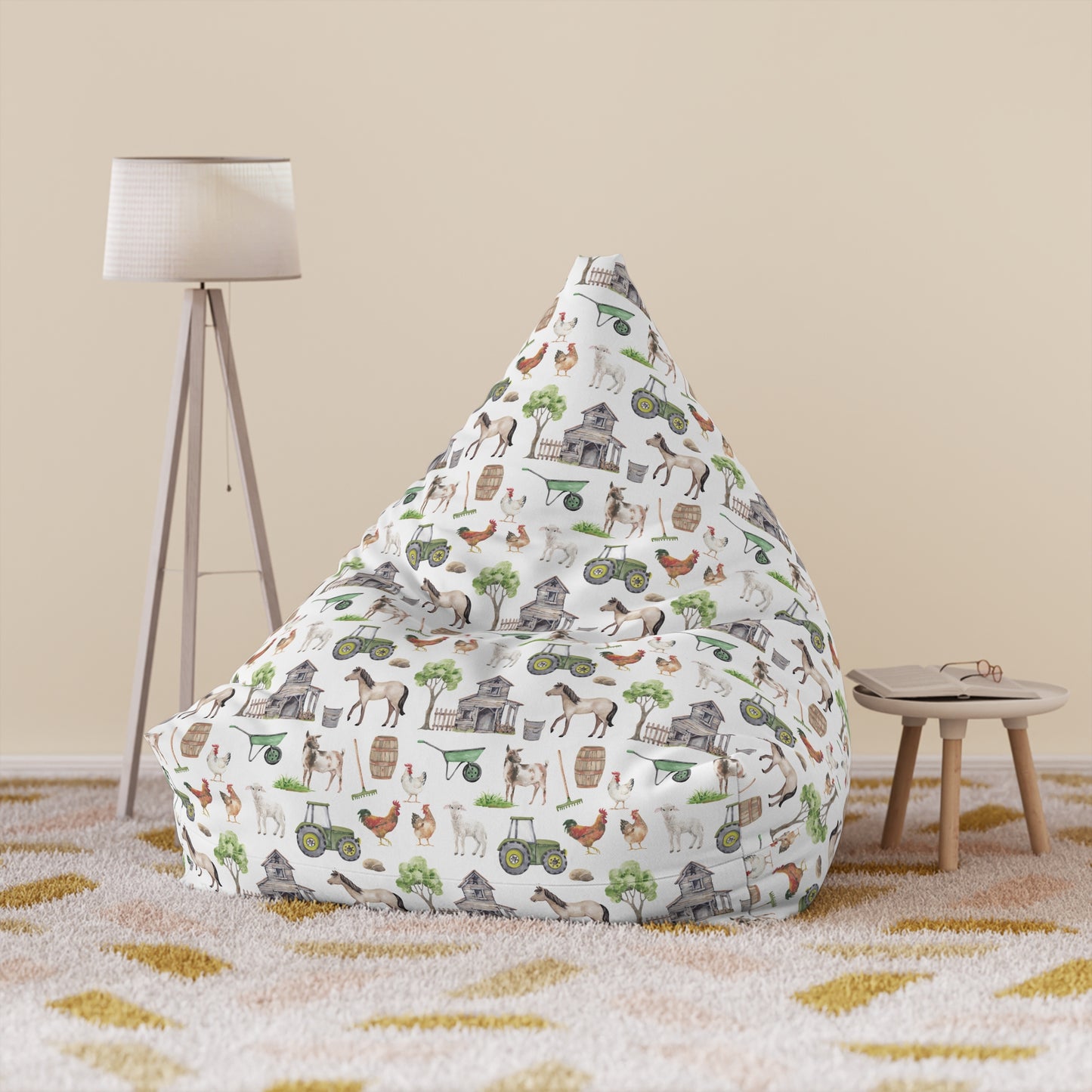 Kids' Bean Bag Chair Cover - Farm Life