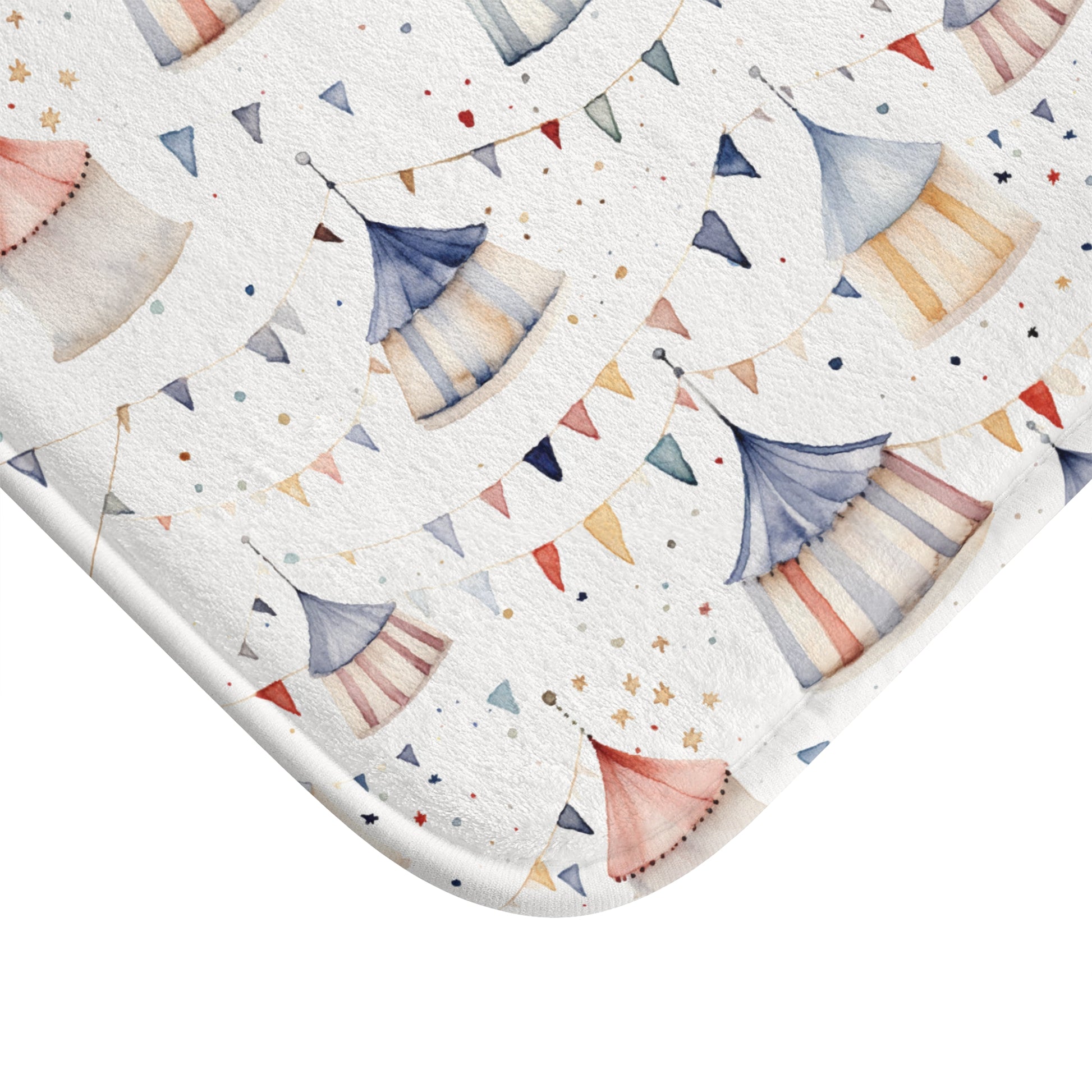 Watercolor Circus Tent Bath Mat - All The Things Baby