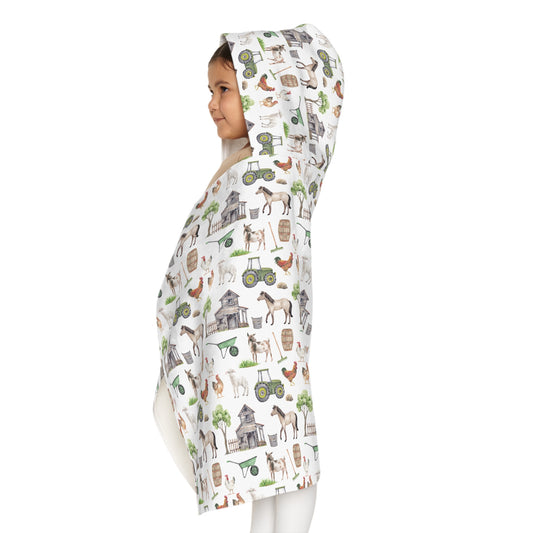 Child Hooded Towel - Farm Life