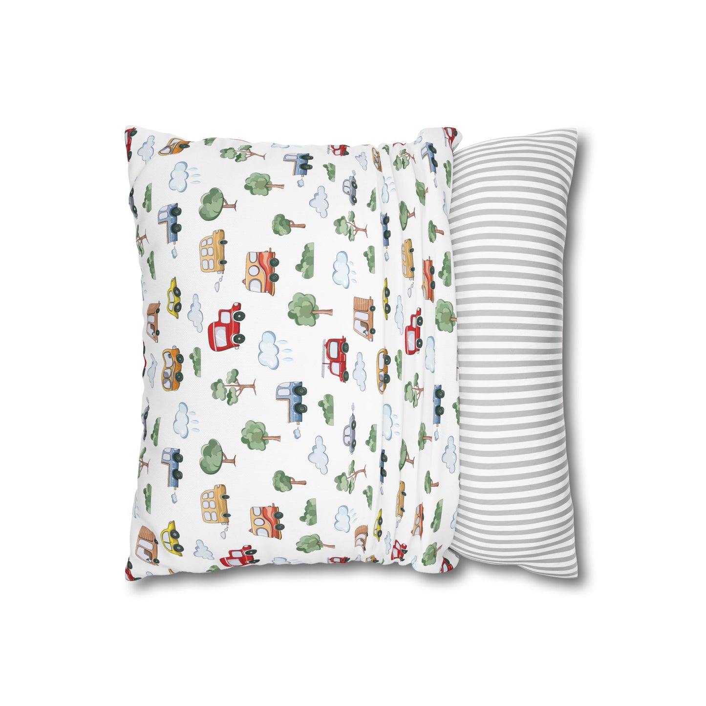 Throw Pillowcase Boy's Cute Cars