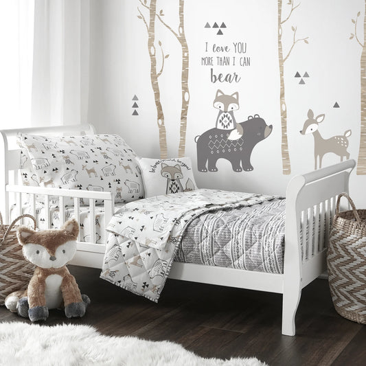 5-Piece Woodland Toddler Bedding Set