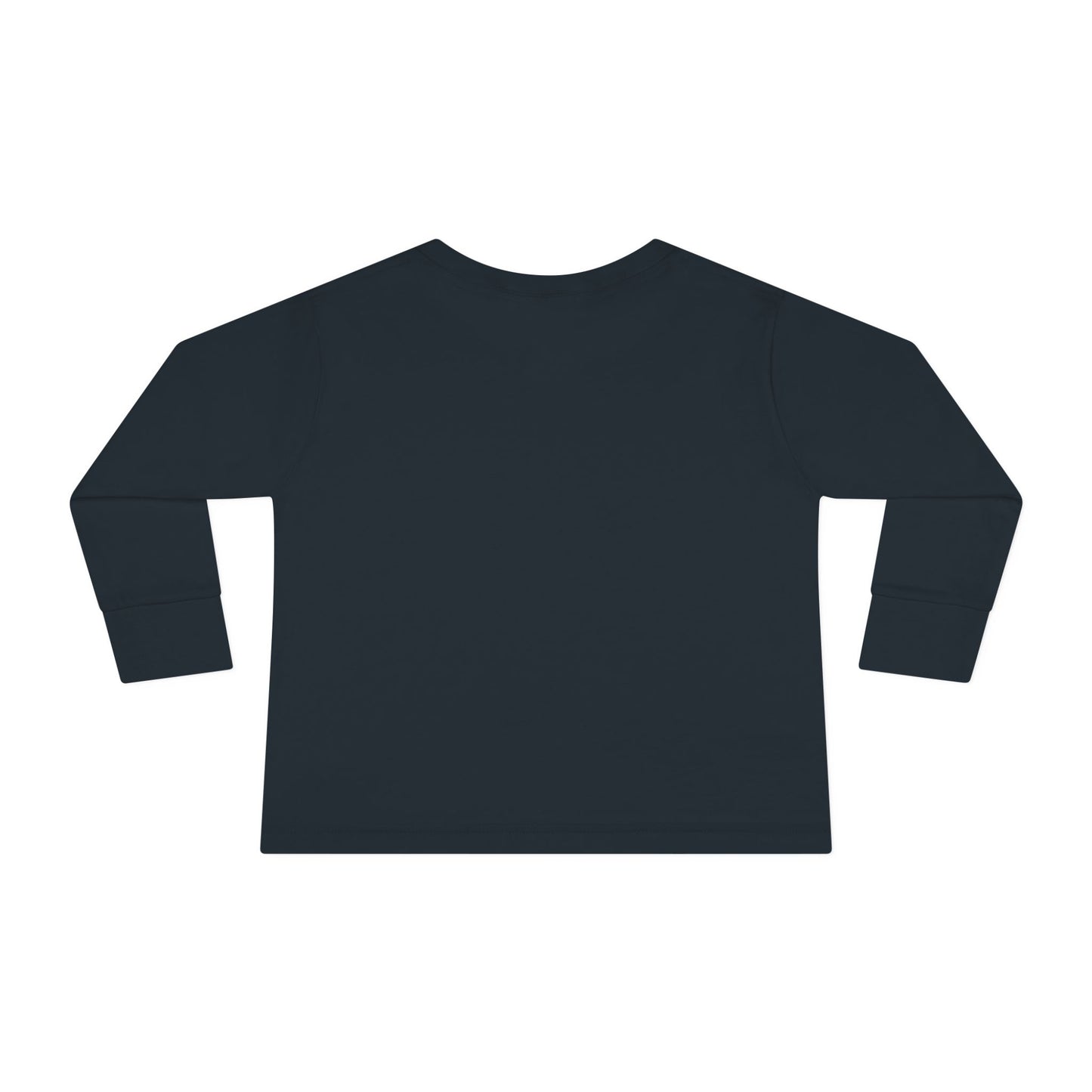 Black long-sleeve shirt on a white background