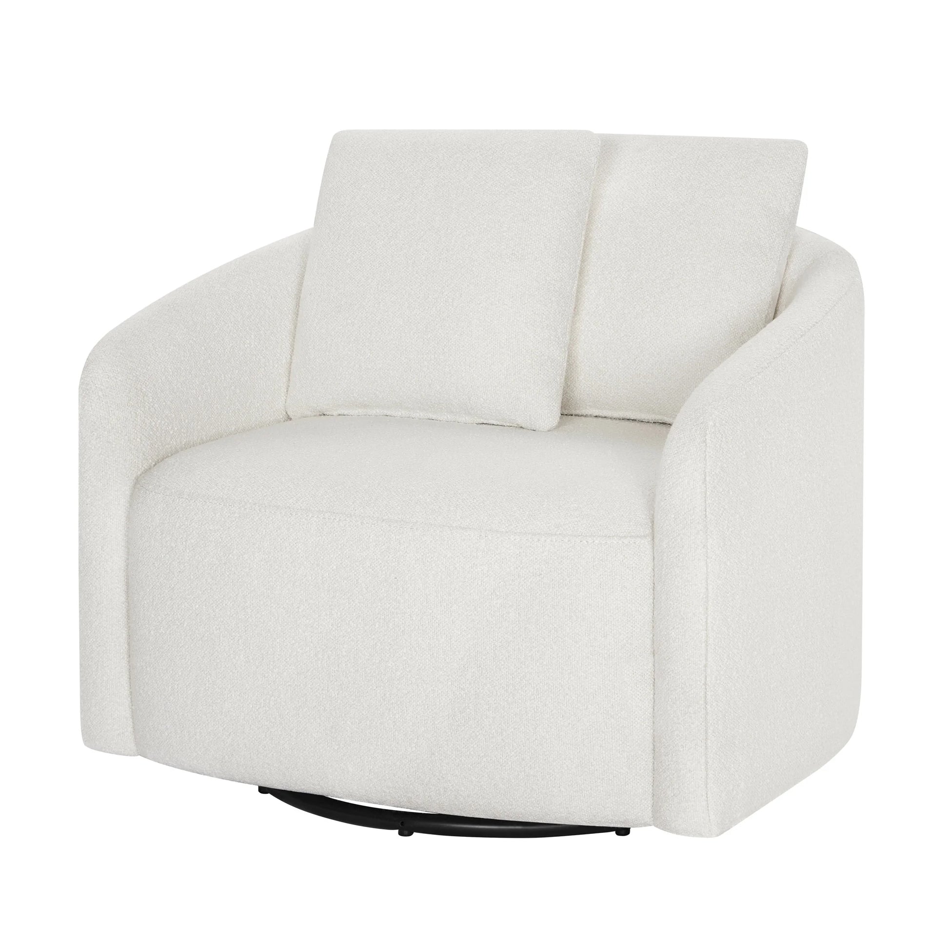 Drew Kids Accent Chair by Drew Barrymore, Cream Bouclé Fabric