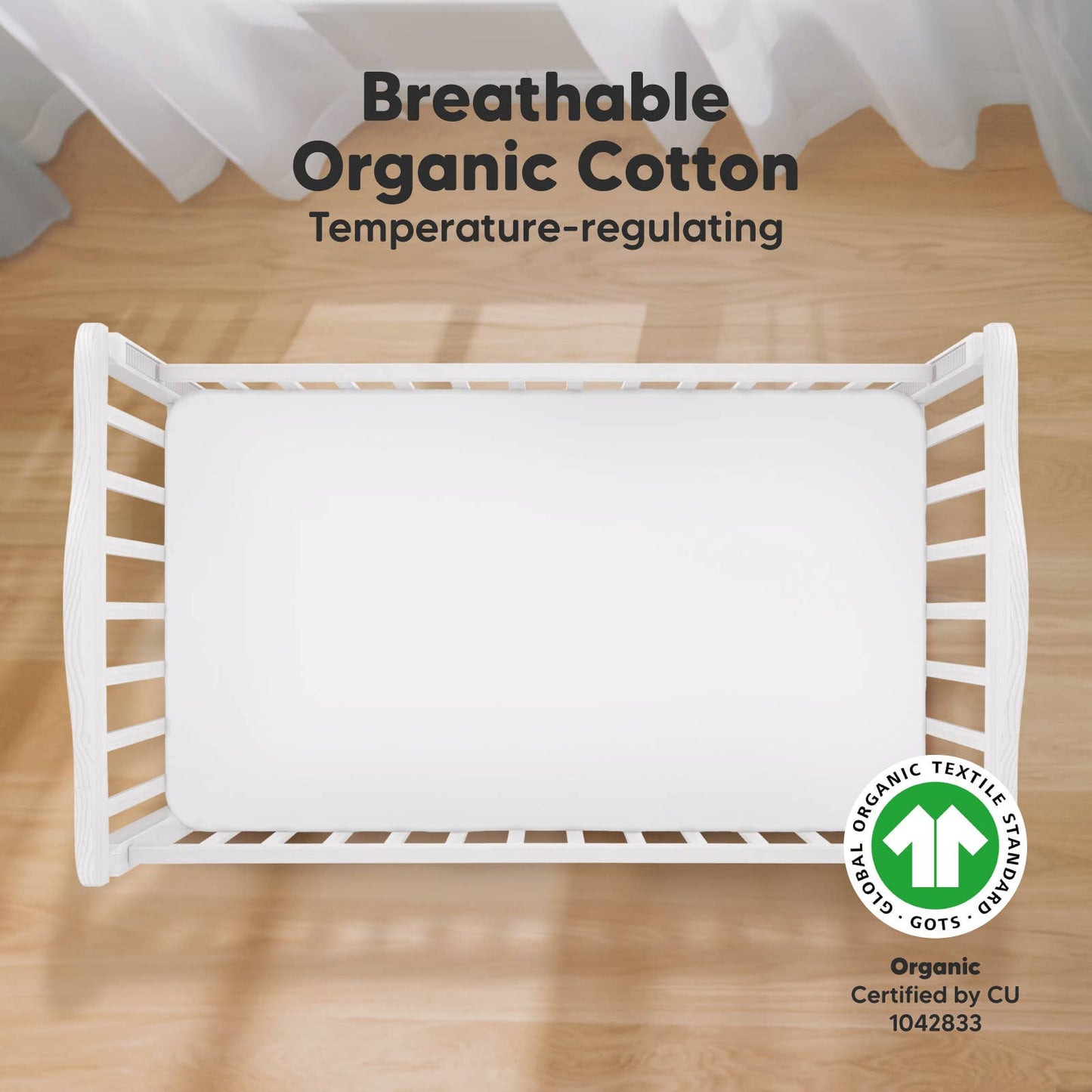 KeaBabies - 2-pack Organic Cotton Fitted Crib Sheet - All The Things Baby