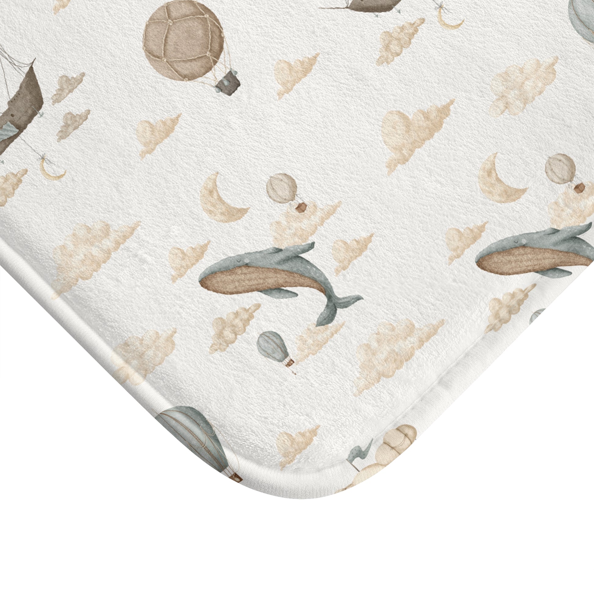 Bath Mat Balloon Ships - All The Things Baby