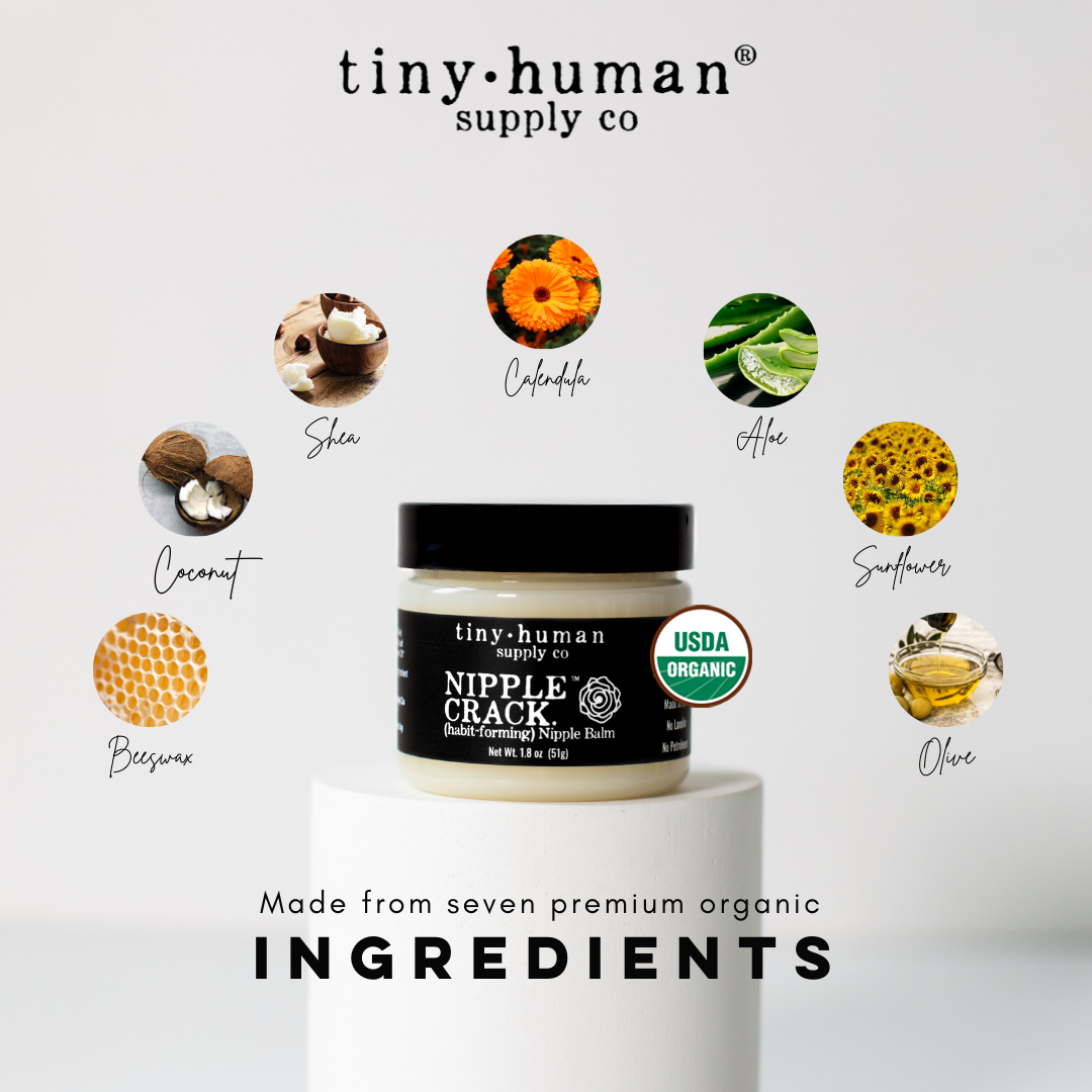 Tiny Human Supply Co. - Nipple Crack™ Organic Nipple Balm 1.8oz - All The Things Baby