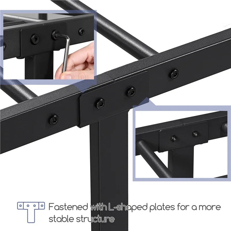 Valor Bed Frames Metal Platform Bed with Headboard