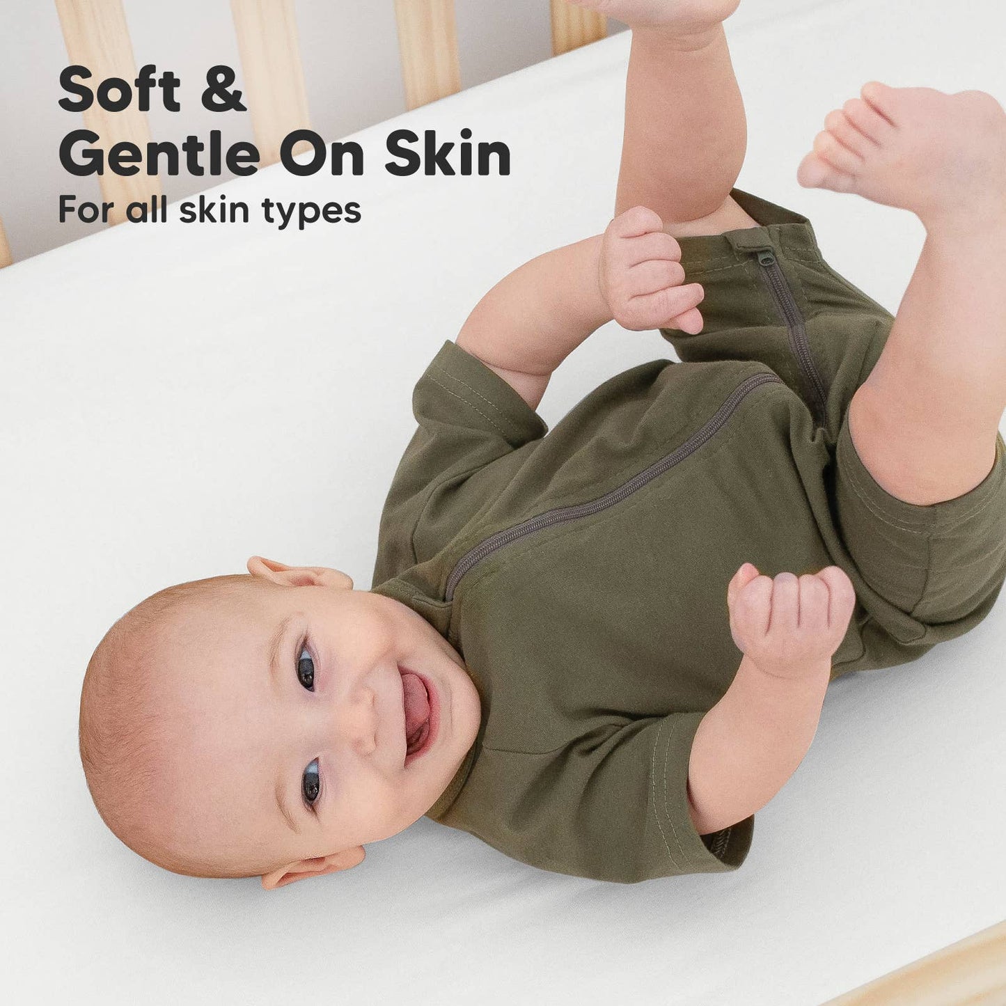 KeaBabies - 2-pack Organic Cotton Fitted Crib Sheet - All The Things Baby
