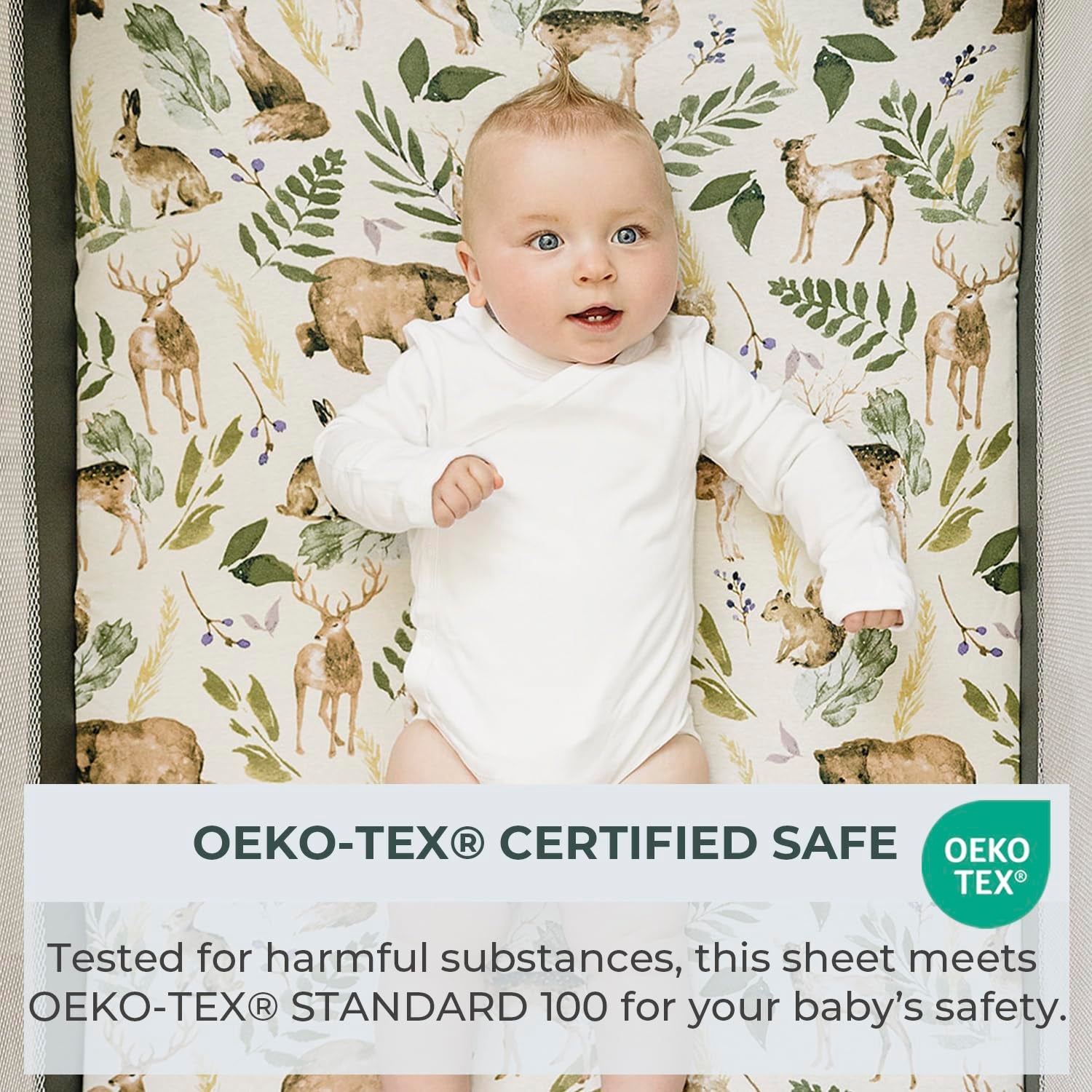 2 Pack Premium Pack N Play Sheets Fitted for Standard Pack and Plays and Mini Cribs