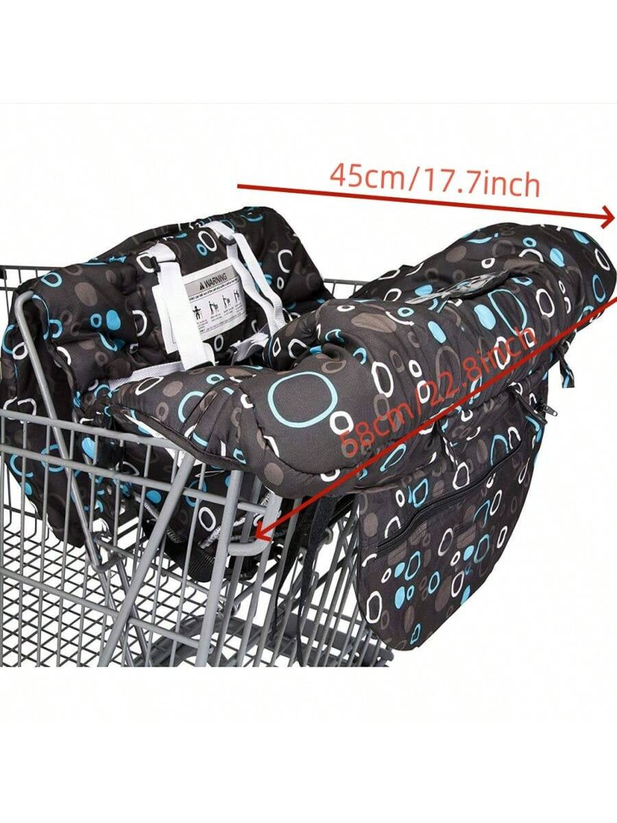 1Pc Thick Baby Stroller Seat Cushion, Cartoon Pattern, Foldable, Collapsible, High Chair Cushion, Comfortable and Breathable