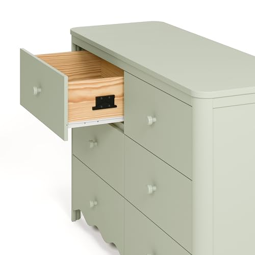 Storkcraft Casablanca 6 Drawer Dresser (Hazelnut) – GREENGUARD Gold Certified