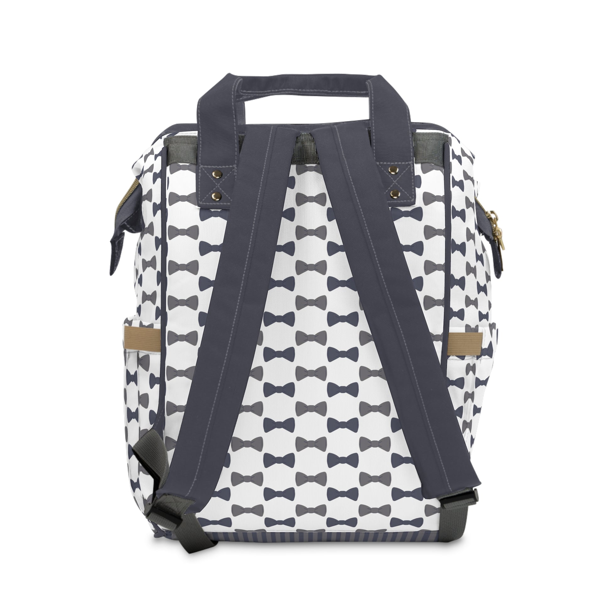 Backpack with bow Tie pattern on a white background