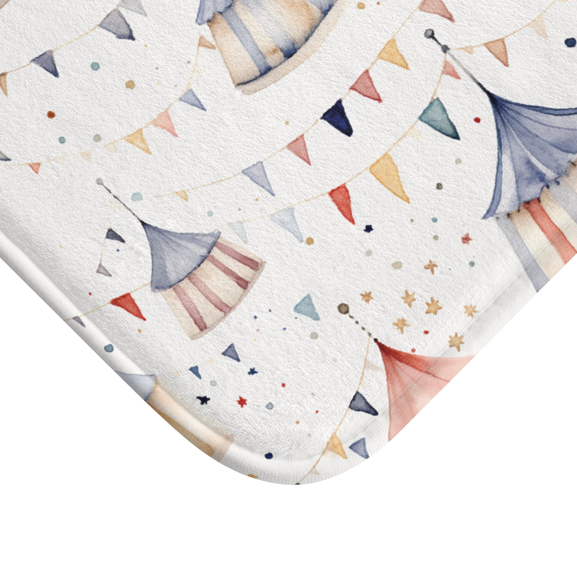 Watercolor Circus Tent Bath Mat - All The Things Baby
