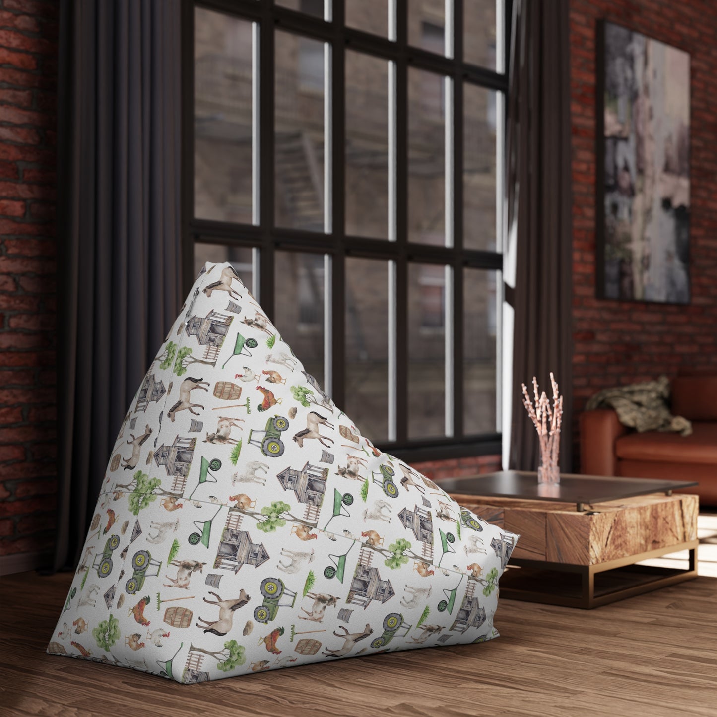 Kids' Bean Bag Chair Cover - Farm Life