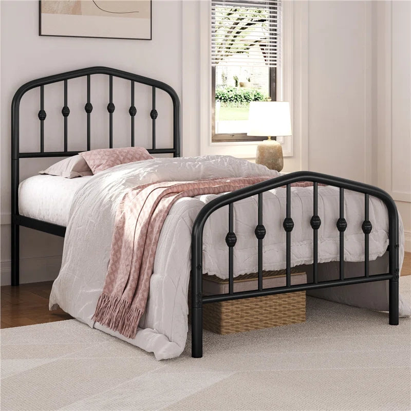 Valor Bed Frames Metal Platform Bed with Headboard