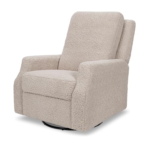 Namesake Crewe Glider Recliner Nursery Chair - GREENGUARD Gold & Certi-PUR US Certified, Ultra Cozy 360° Swivel Rocker Recliner