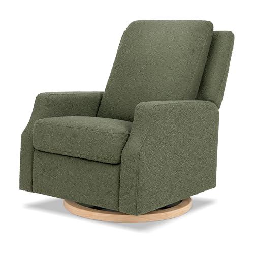 Namesake Crewe Glider Recliner Nursery Chair - GREENGUARD Gold & Certi-PUR US Certified, Ultra Cozy 360° Swivel Rocker Recliner